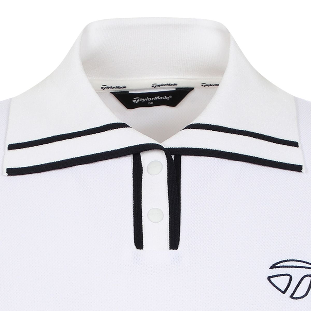 테일러메이드 어패럴(TAYLORMADE APPAREL) 26SS 여성 니트 카라 블루종 반팔 티셔츠 T8031T66148-100
