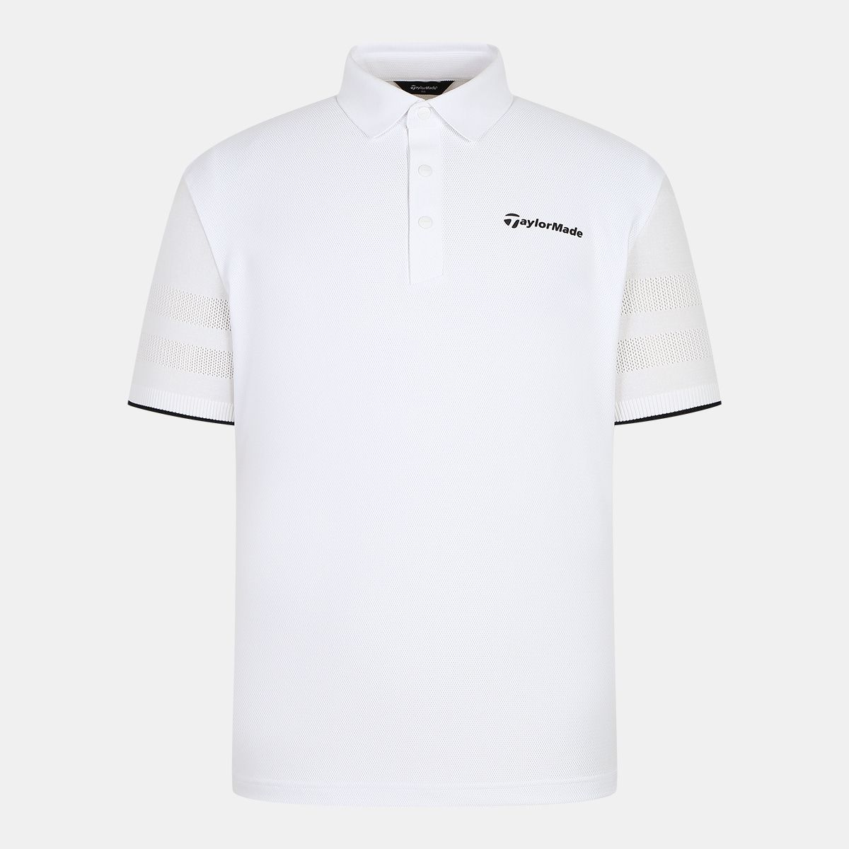 테일러메이드 어패럴(TAYLORMADE APPAREL) 26SS 남성 니트 하이브리드 카라 반팔 티셔츠 T8031T62148-100