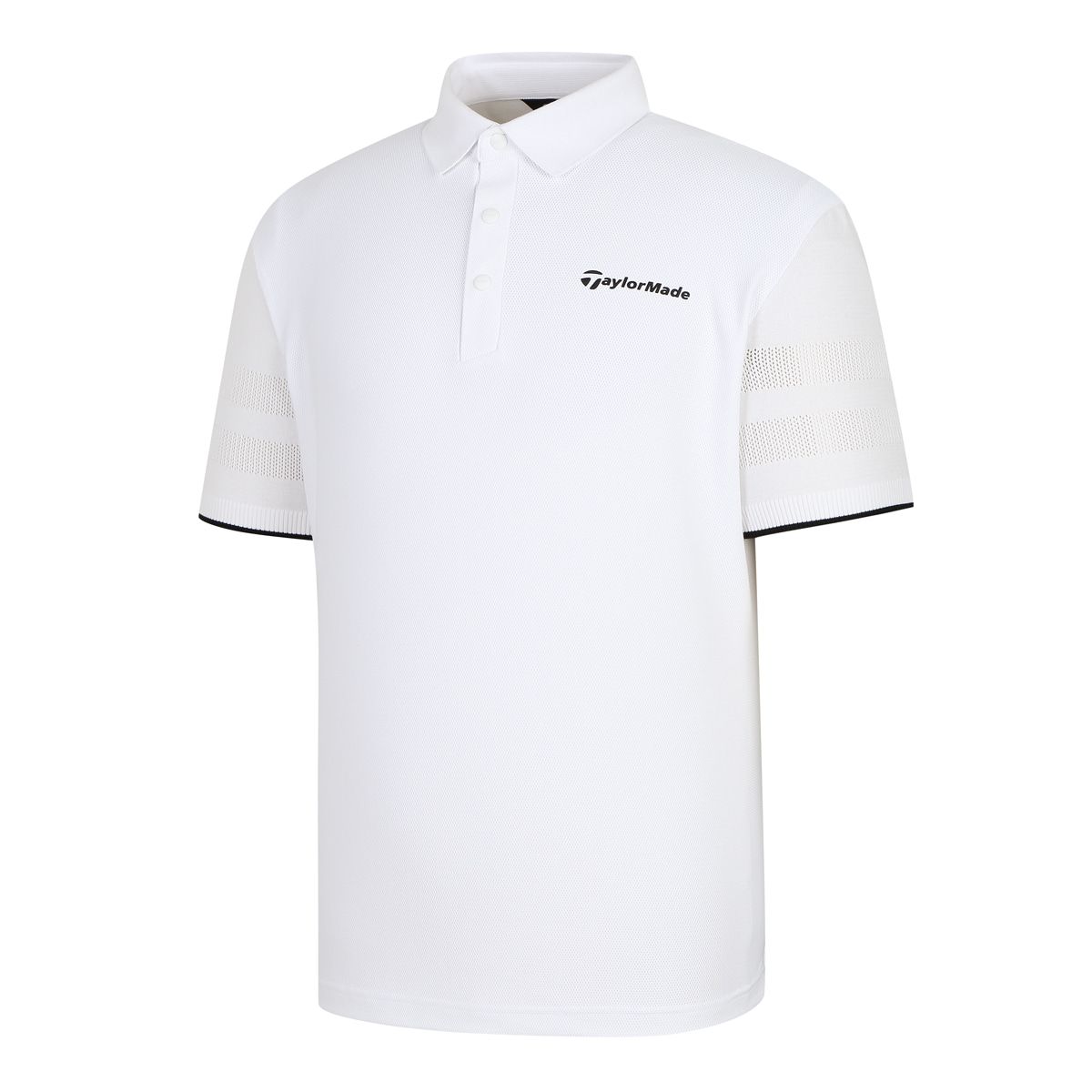 테일러메이드 어패럴(TAYLORMADE APPAREL) 26SS 남성 니트 하이브리드 카라 반팔 티셔츠 T8031T62148-100