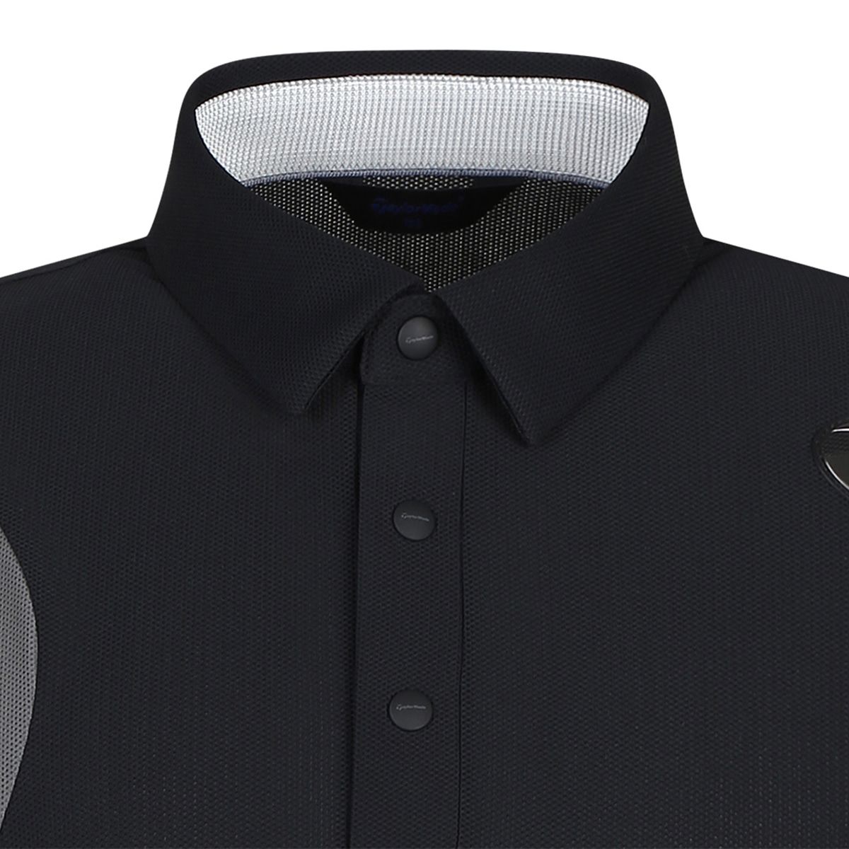 테일러메이드 어패럴(TAYLORMADE APPAREL) 26SS 남성 배색 카라 반팔 티셔츠 T8031T62241-199
