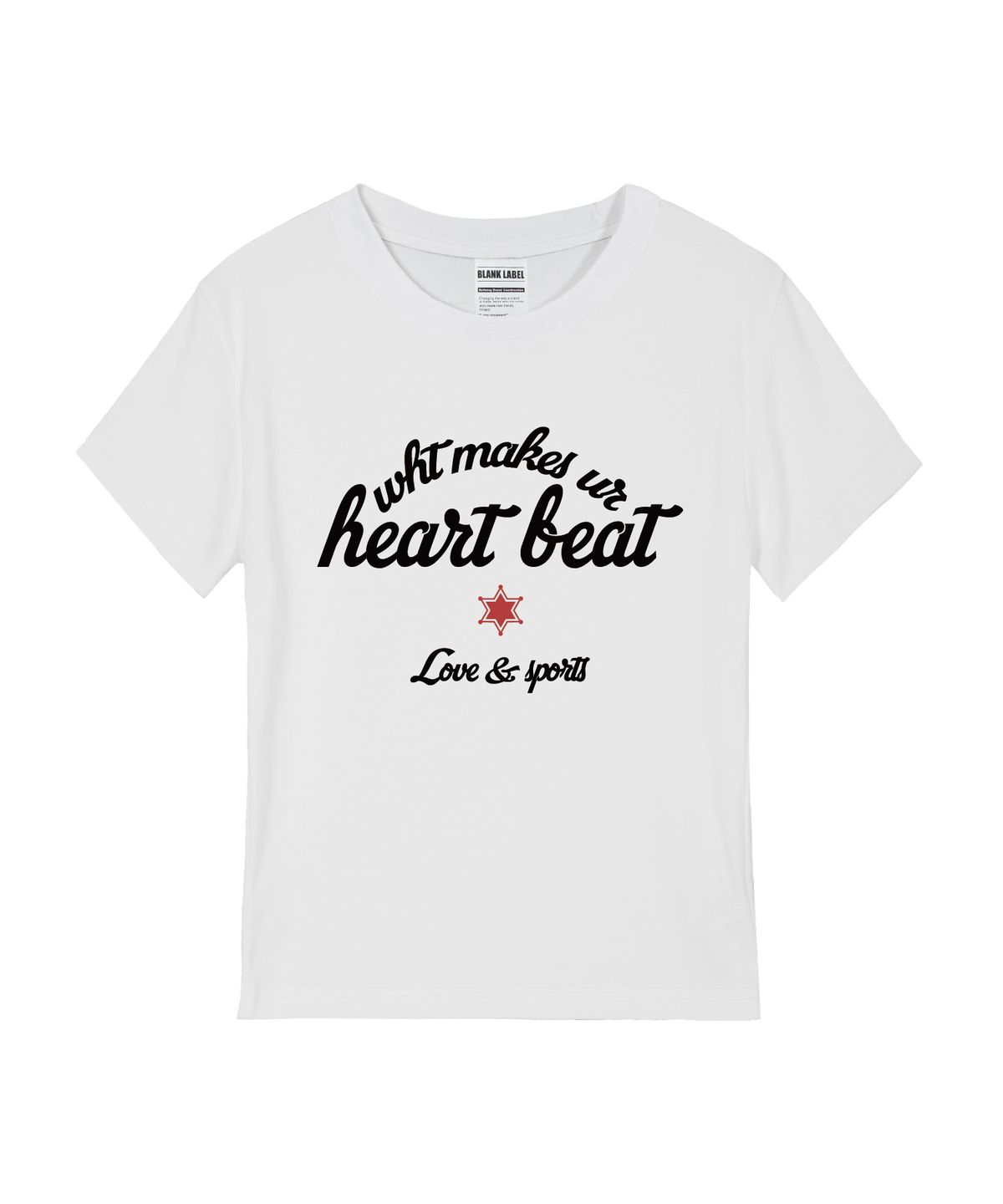 본챔스(BORN CHAMPS) [5 COLORS] LOVE WRANGLER 여성 스탠다드 반팔티셔츠