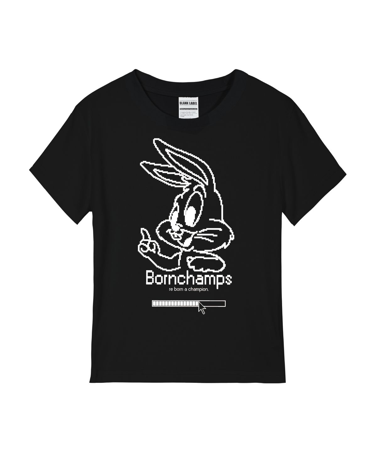 본챔스(BORN CHAMPS) [4 COLORS] PIXEL BUNNY 여성 스탠다드 반팔티셔츠