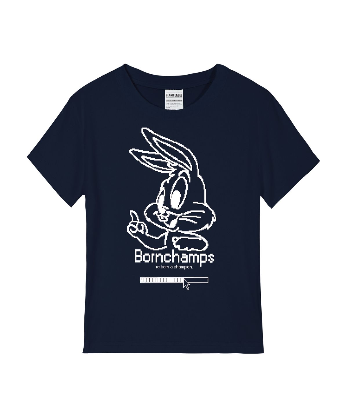 본챔스(BORN CHAMPS) [4 COLORS] PIXEL BUNNY 여성 스탠다드 반팔티셔츠