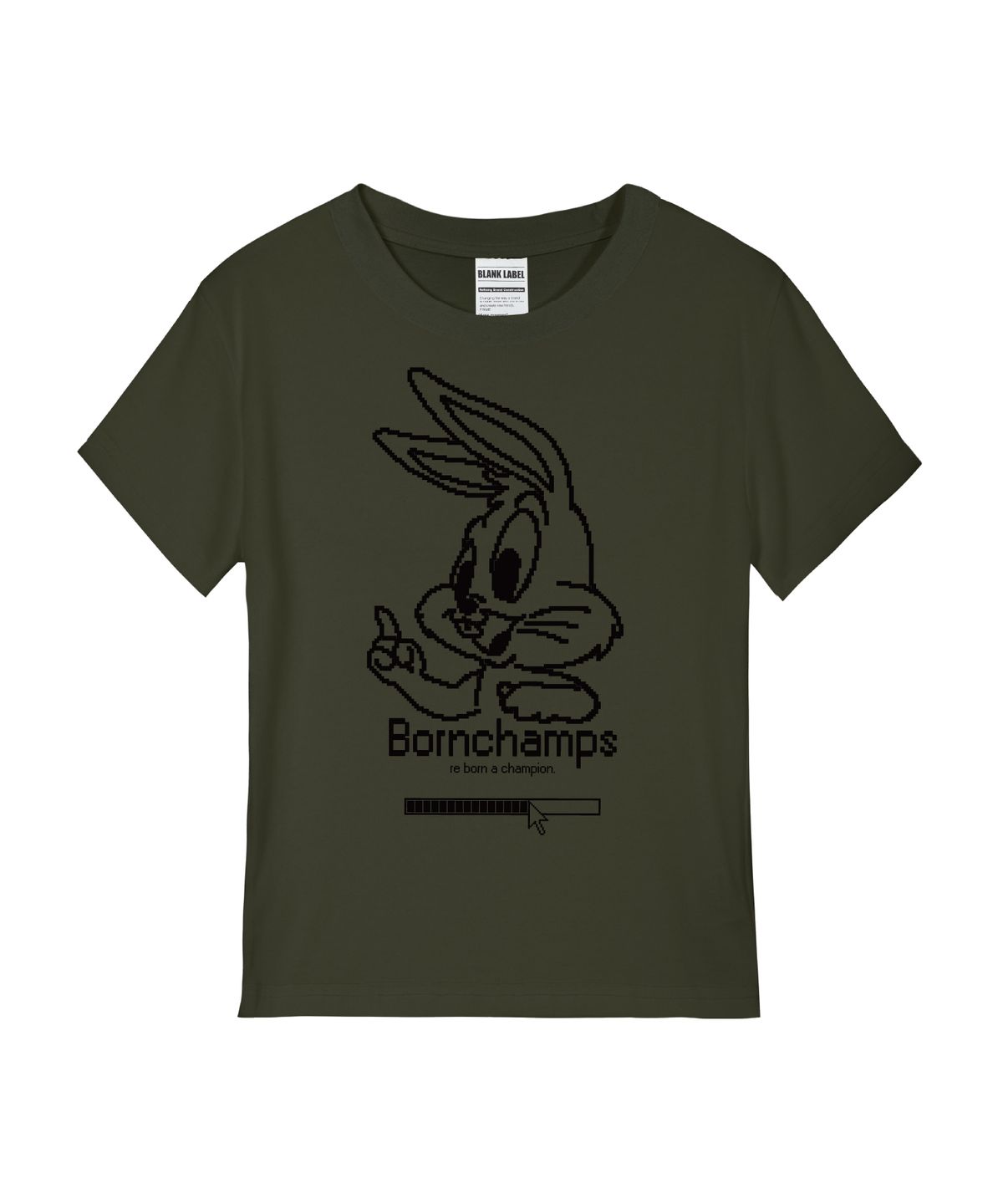 본챔스(BORN CHAMPS) [4 COLORS] PIXEL BUNNY 여성 스탠다드 반팔티셔츠