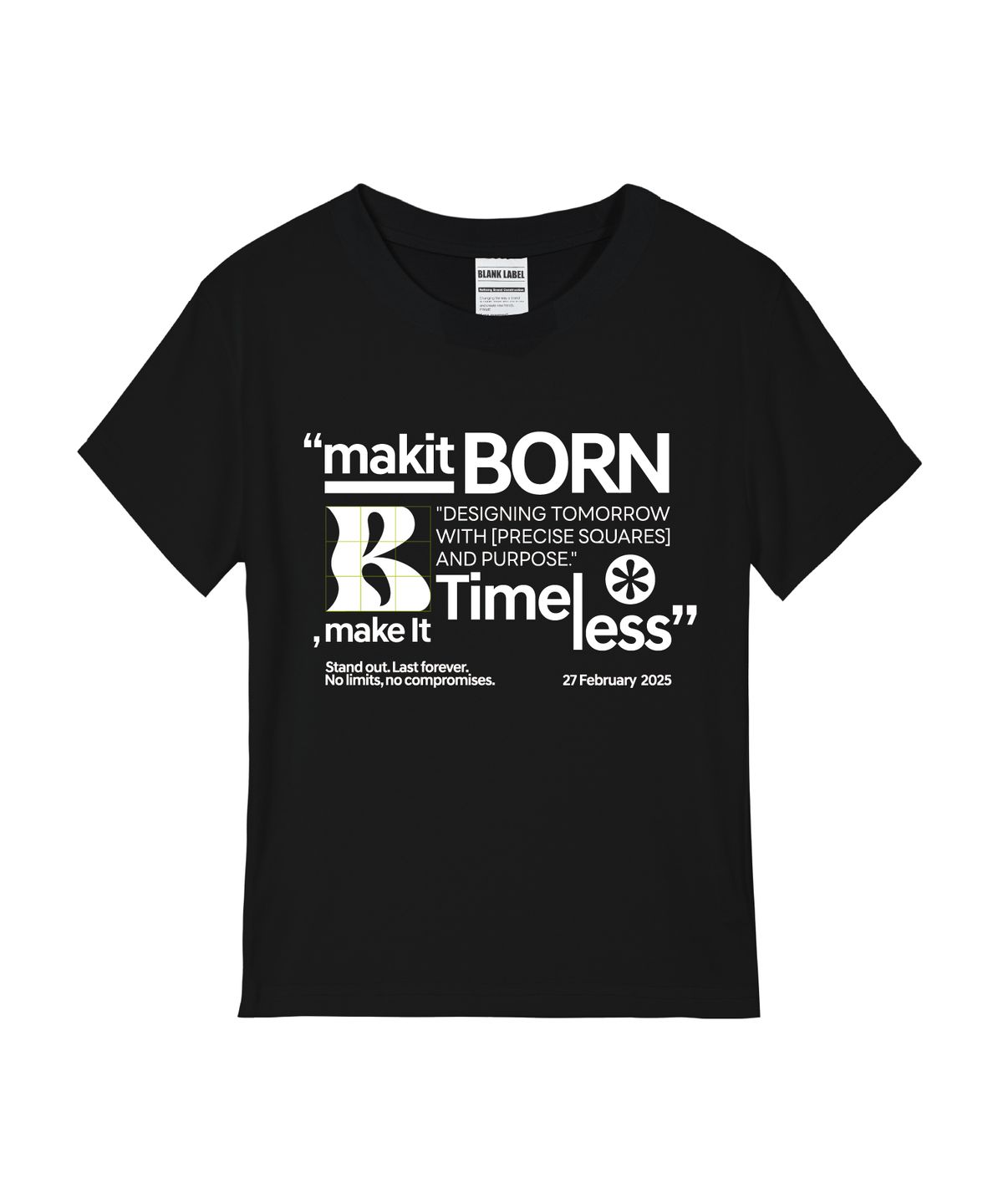 본챔스(BORN CHAMPS) [4 COLORS] B WAVE 여성 스탠다드 반팔티셔츠
