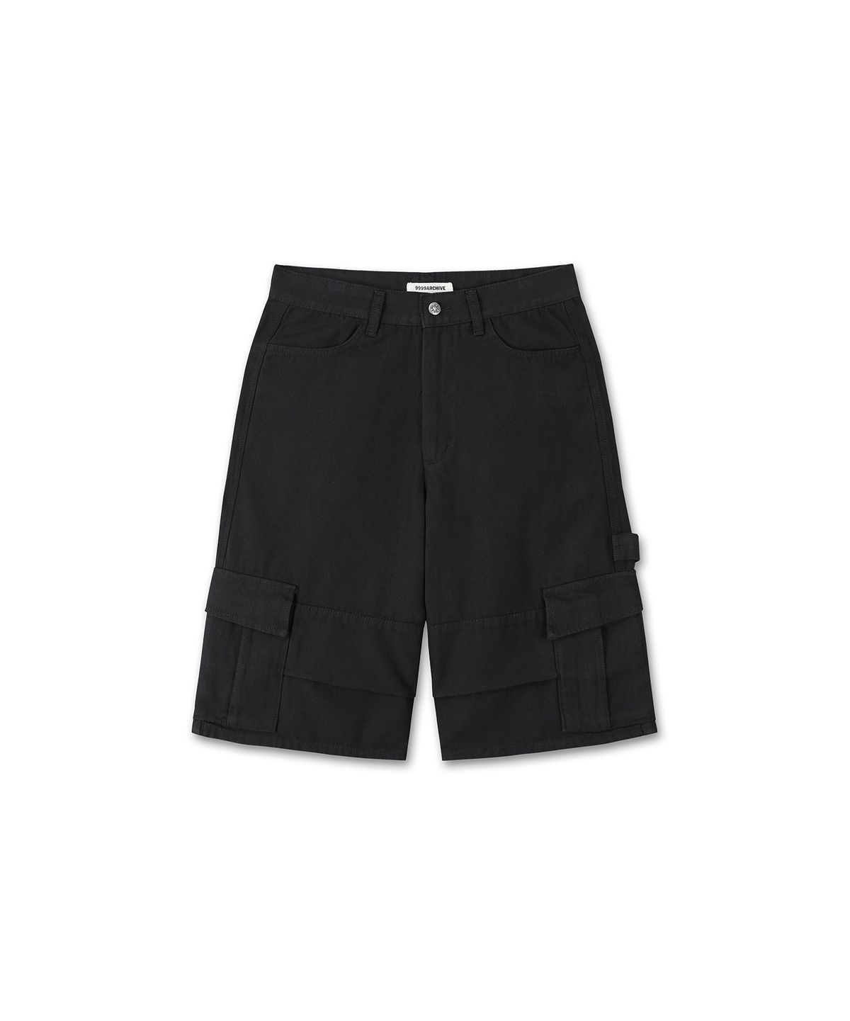 9999아카이브(9999ARCHIVE) [9999x후디진호] Oblique Pocket Bermuda Cargo Pants