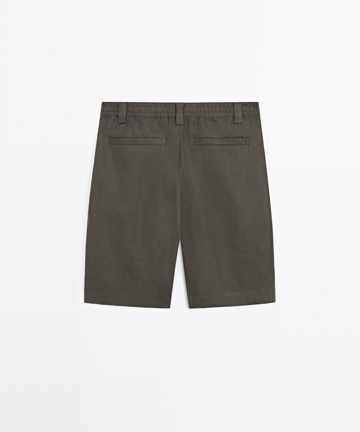 마시모두띠(MASSIMO DUTTI) 100% 린넨 버뮤다 쇼츠