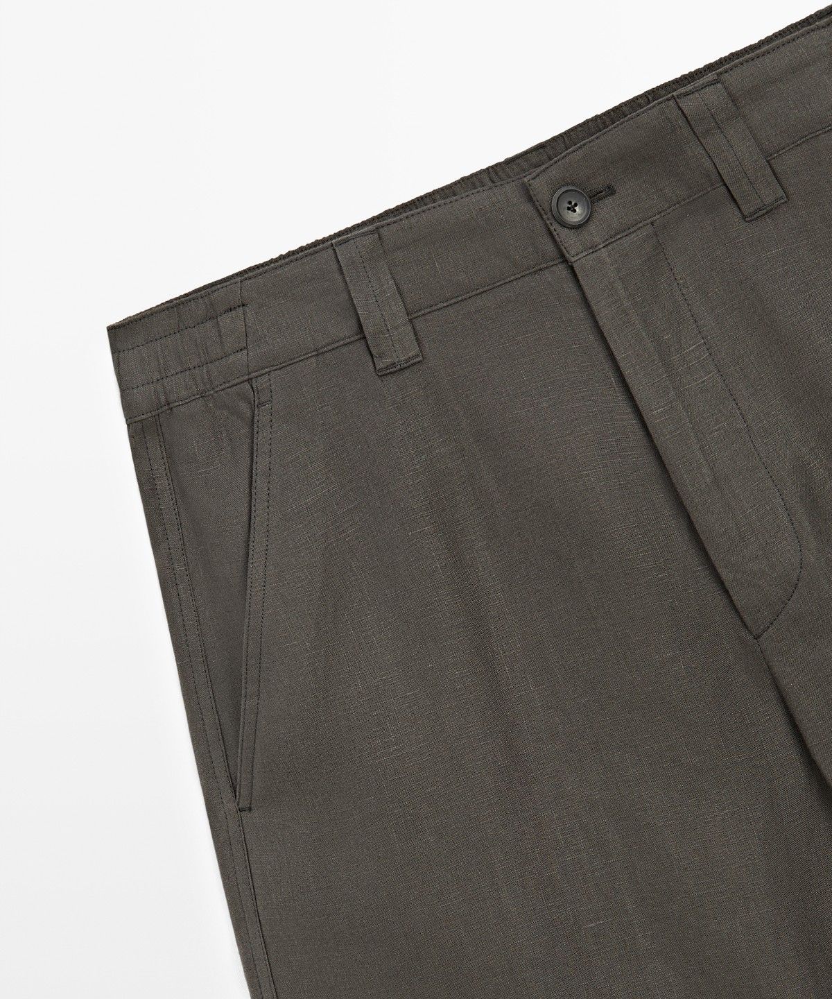 마시모두띠(MASSIMO DUTTI) 100% 린넨 버뮤다 쇼츠