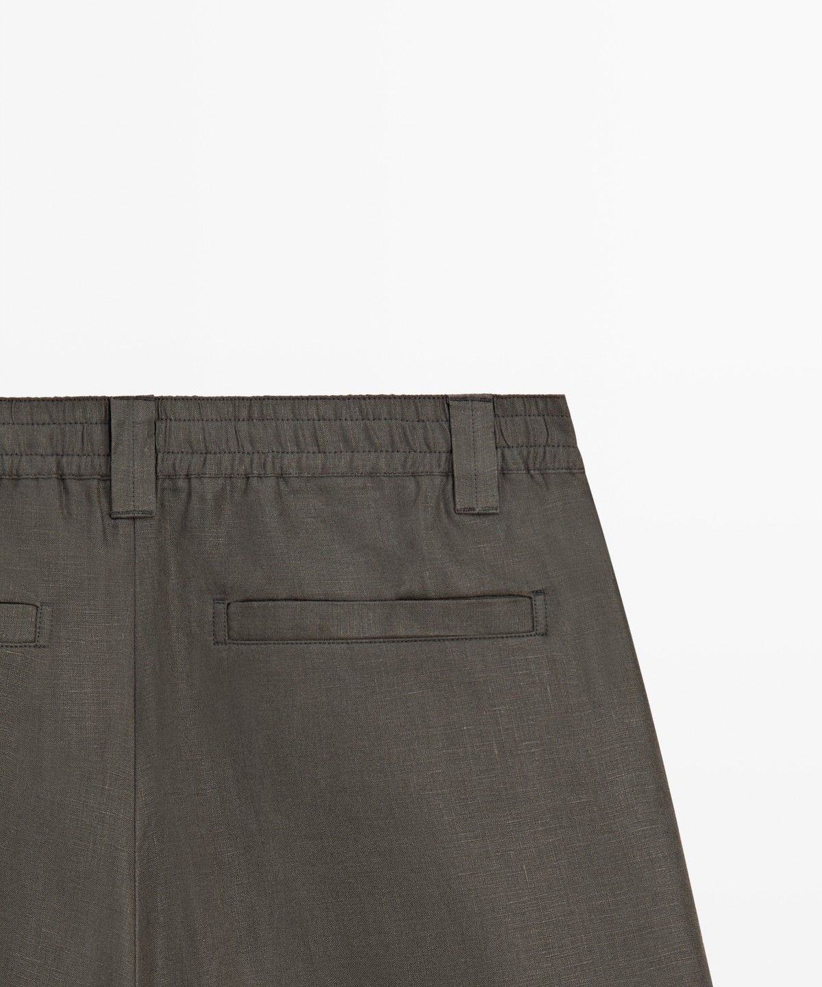 마시모두띠(MASSIMO DUTTI) 100% 린넨 버뮤다 쇼츠