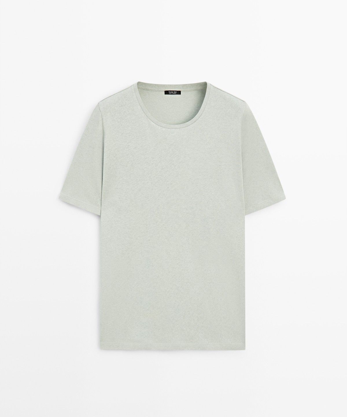 마시모두띠(MASSIMO DUTTI) 린넨 블렌드 반팔 티셔츠