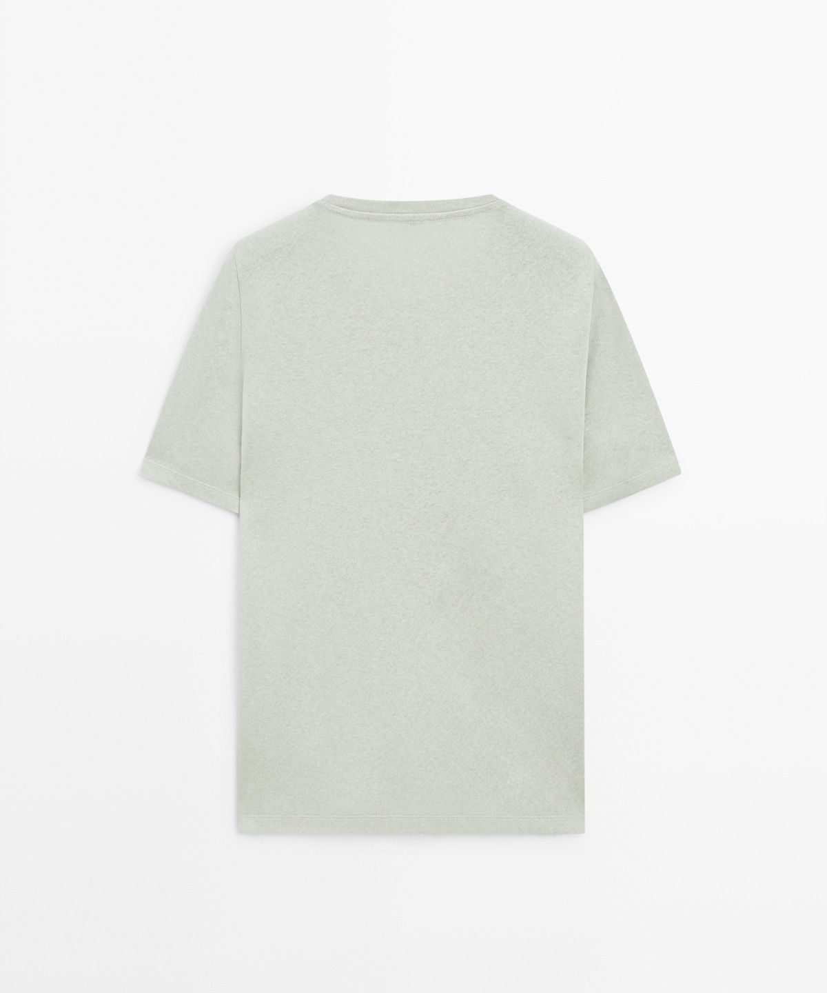 마시모두띠(MASSIMO DUTTI) 린넨 블렌드 반팔 티셔츠
