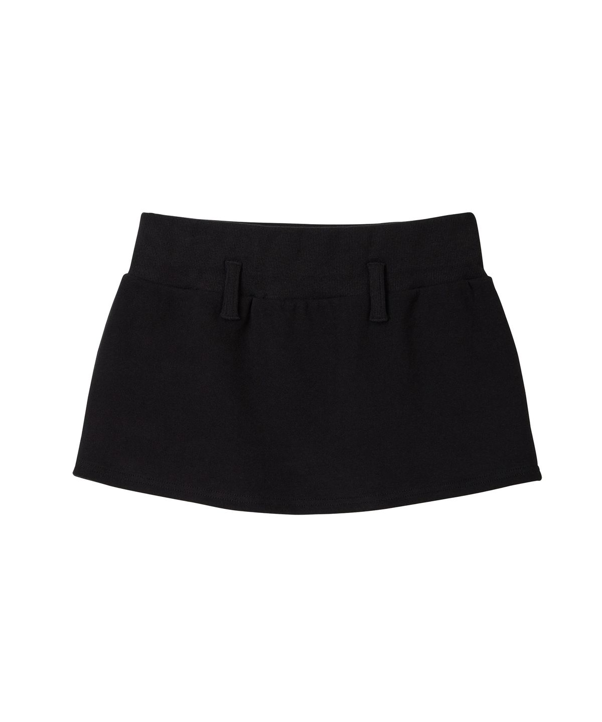 에르에르(ERER) Hotfix Layered Sweat Skirt Black