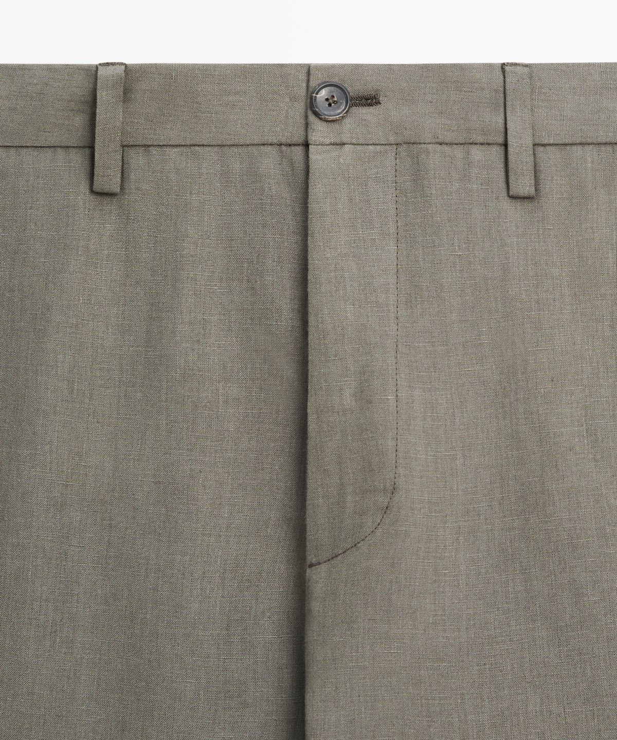 마시모두띠(MASSIMO DUTTI) 100% 린넨 스트레이트 핏 팬츠