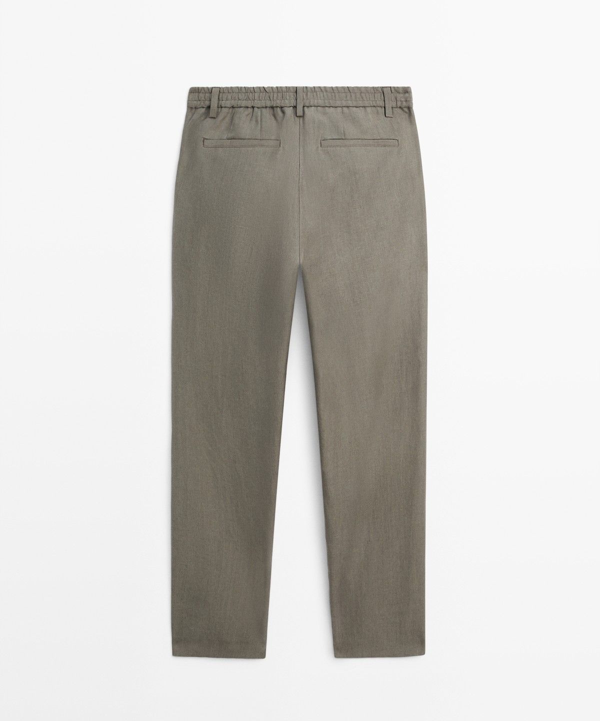 마시모두띠(MASSIMO DUTTI) 100% 린넨 스트레이트 핏 팬츠