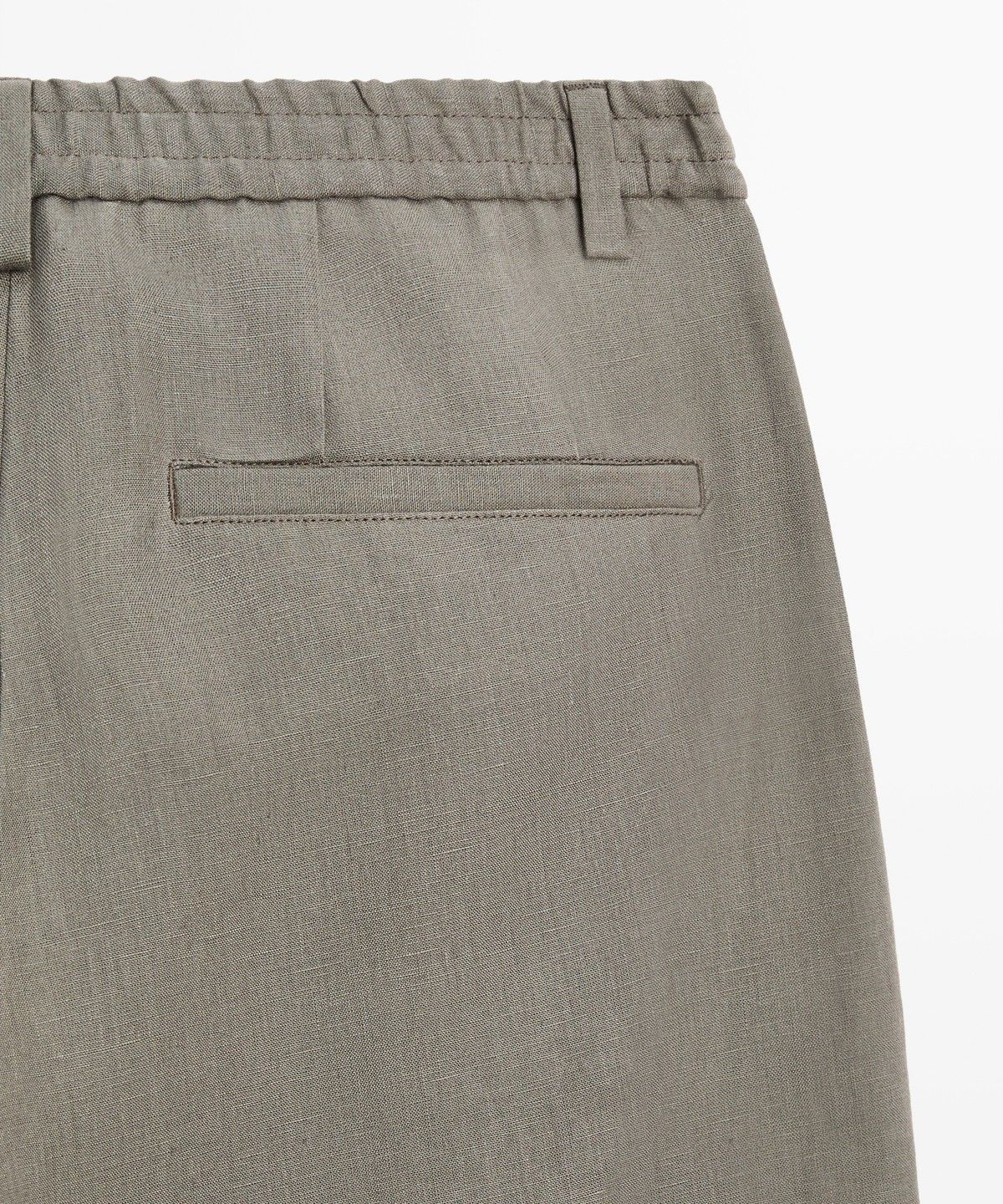 마시모두띠(MASSIMO DUTTI) 100% 린넨 스트레이트 핏 팬츠
