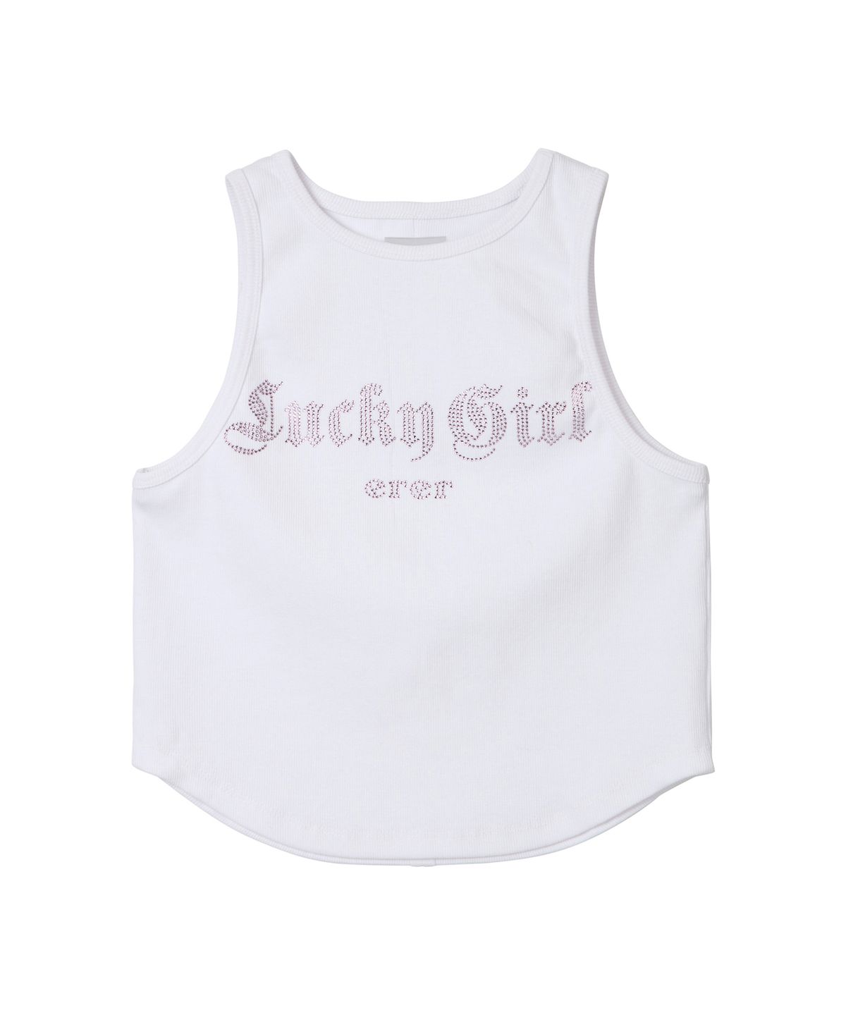 에르에르(ERER) Lucky Girl Hotfix Sleeveless White