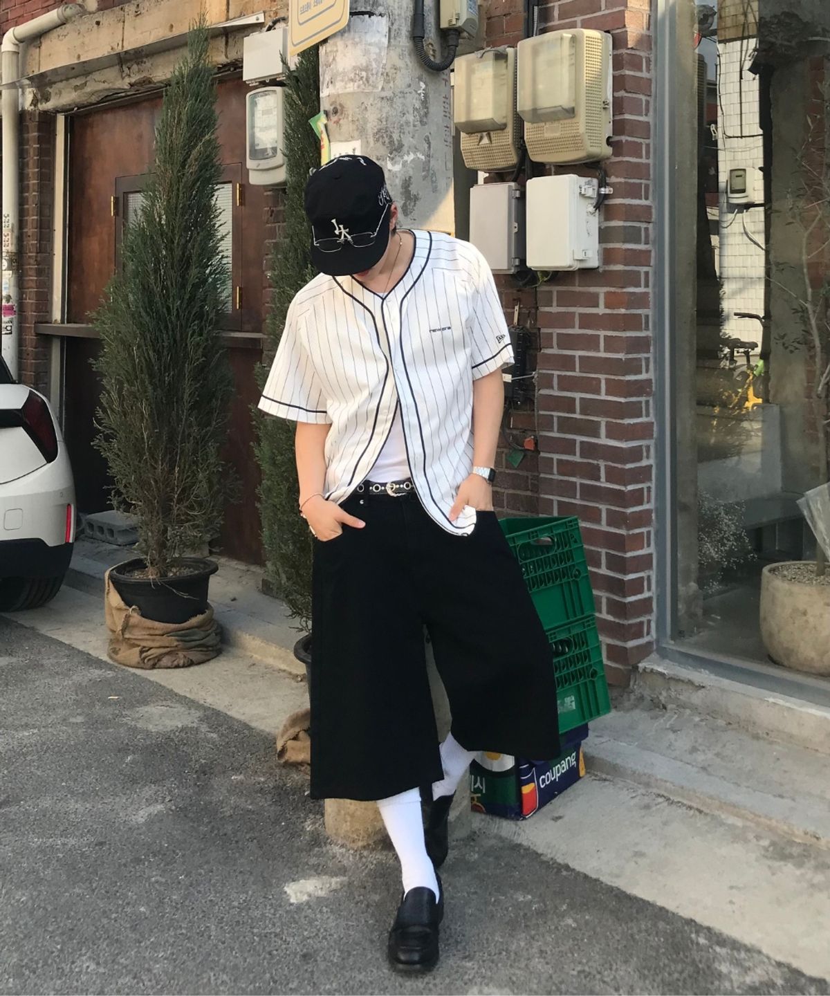 텍스(TEXX) TX410 버뮤다 데님 쇼츠 (블랙)