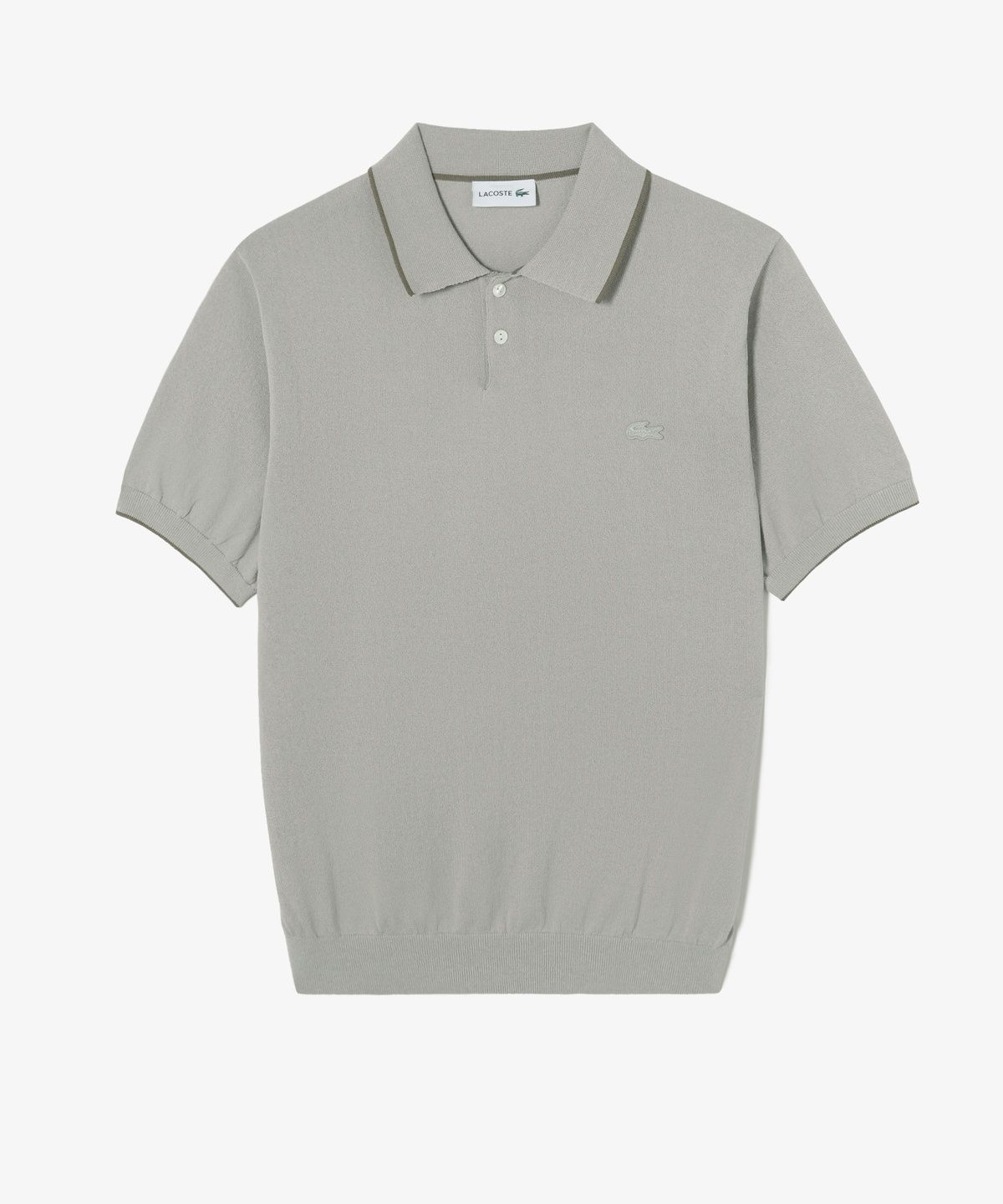 라코스테(LACOSTE) 남성 팁핑 페이퍼 반팔 스웨터 폴로 셔츠 PH744E-56G CCA