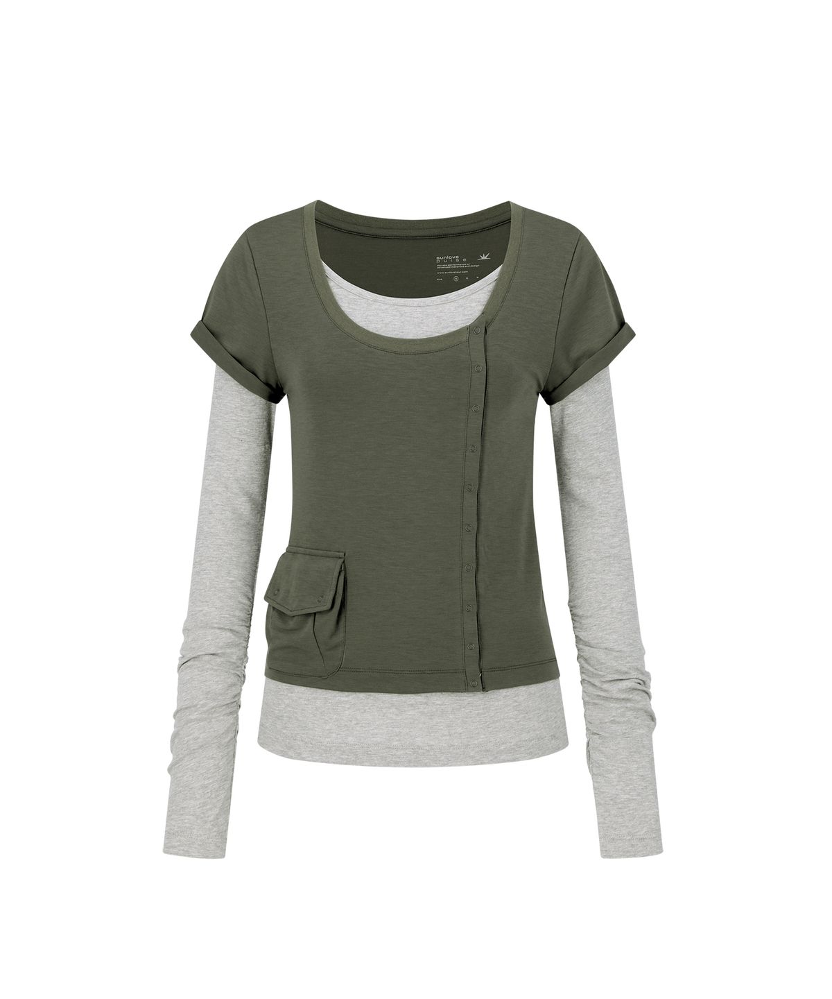 썬러브투어(SUNLOVETOUR) W Polartec® Delta™ FlexAir Layered LS Tee Olive