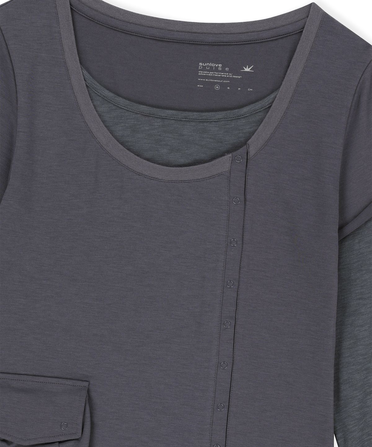 썬러브투어(SUNLOVETOUR) W Polartec® Delta™ FlexAir Layered LS Tee Purple