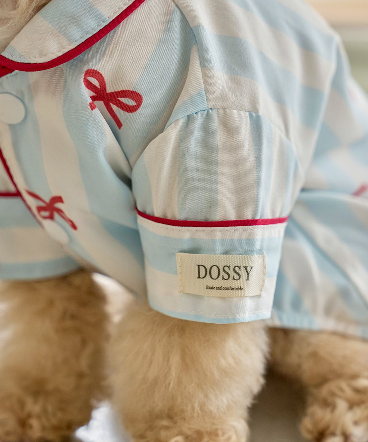 도씨(DOSSY) 실크핏 보니 펫 잠옷