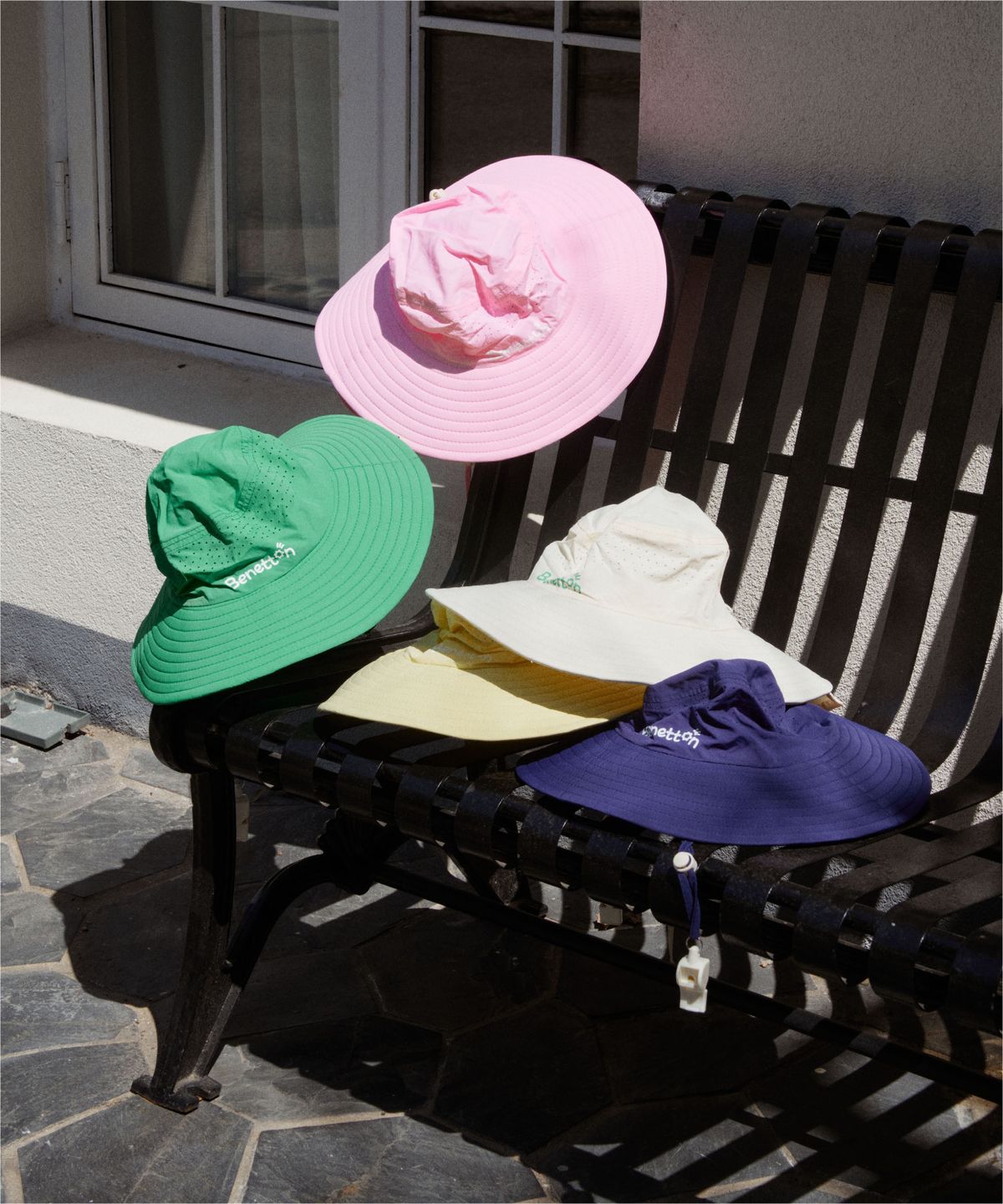 베네통키즈(BENETTONKIDS) 키즈 썸머 웨이브 캠핑햇 플랩캡 (5colors)