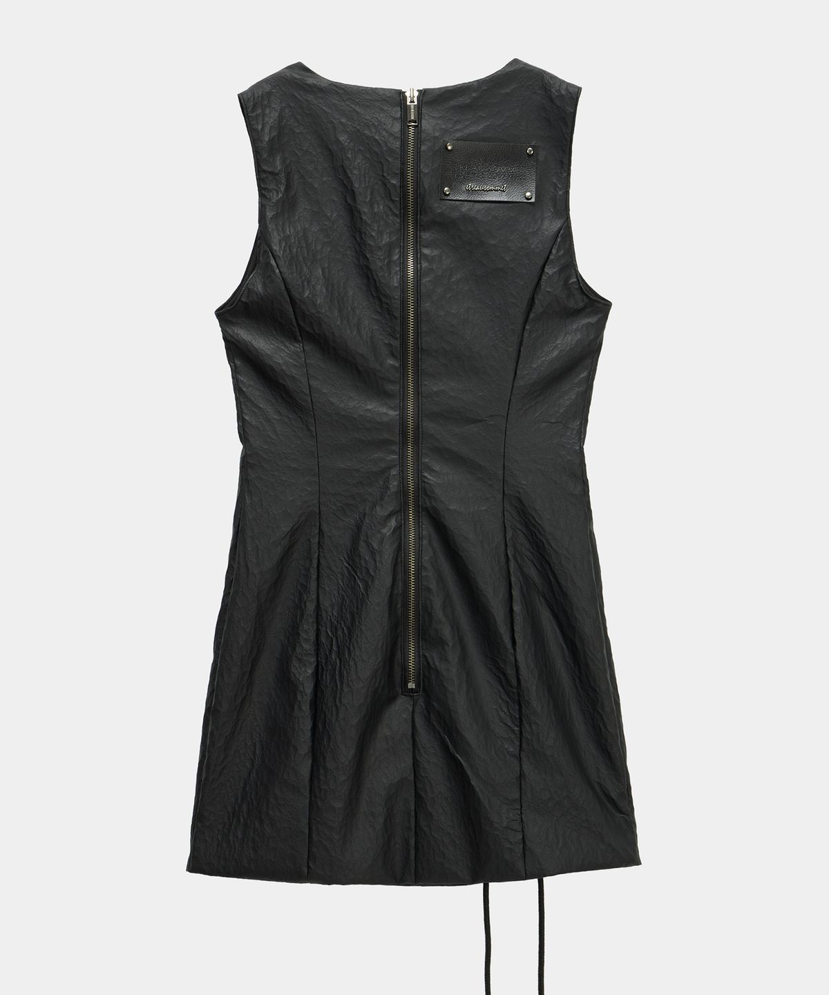 에트오소메(ETRE AU SOMMET) Corset Panel Leather One-Piece (Black)