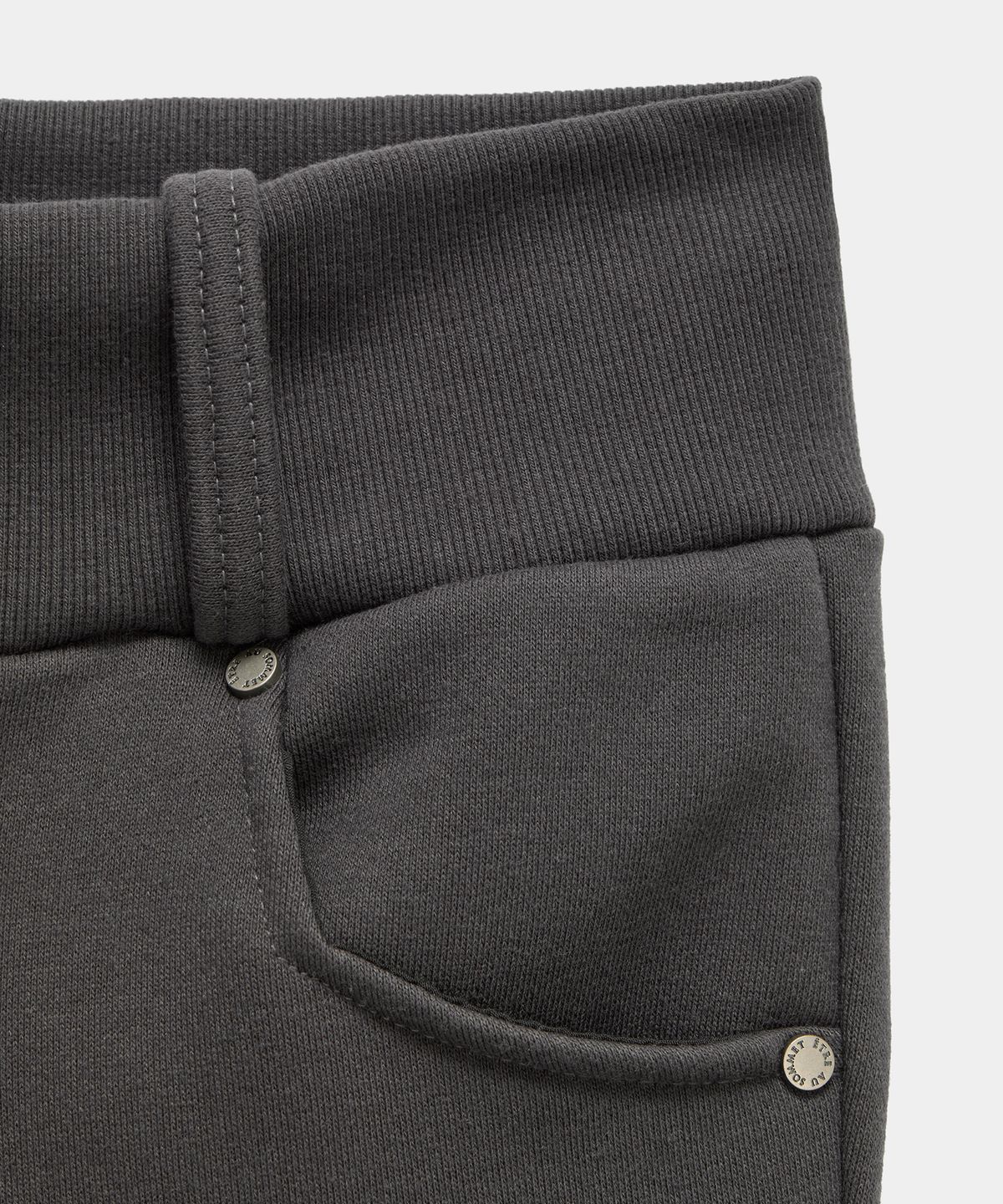 에트오소메(ETRE AU SOMMET) Lace Zipper Layer Bootcut Pants (Dark Gray)