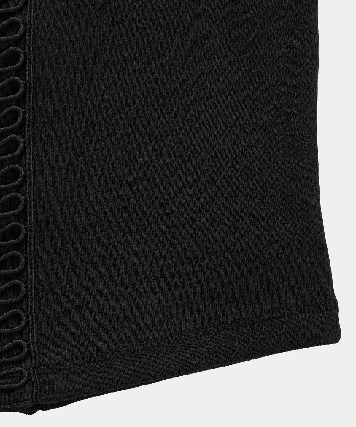에트오소메(ETRE AU SOMMET) Crochet Point Short Sleeve (Black)