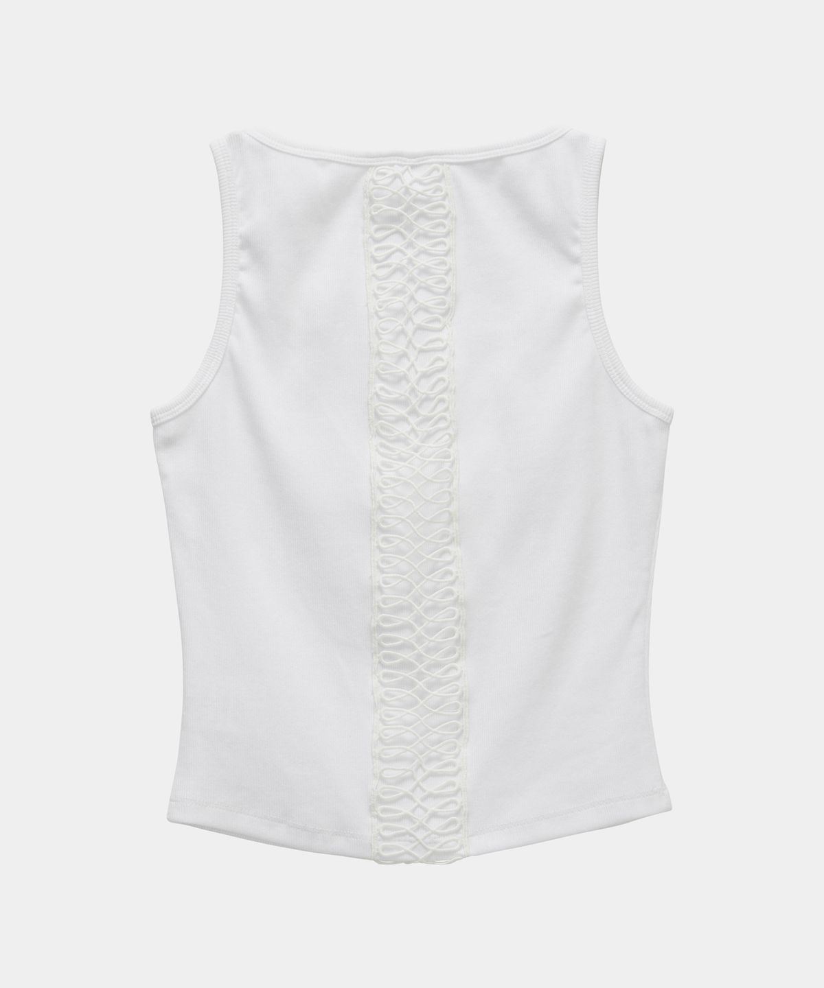 에트오소메(ETRE AU SOMMET) Crochet Point Short Sleeve (Ivory)