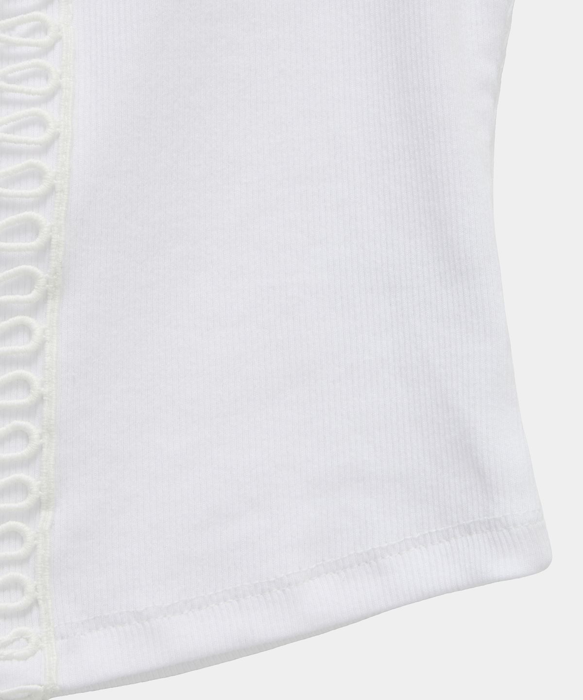 에트오소메(ETRE AU SOMMET) Crochet Point Short Sleeve (Ivory)