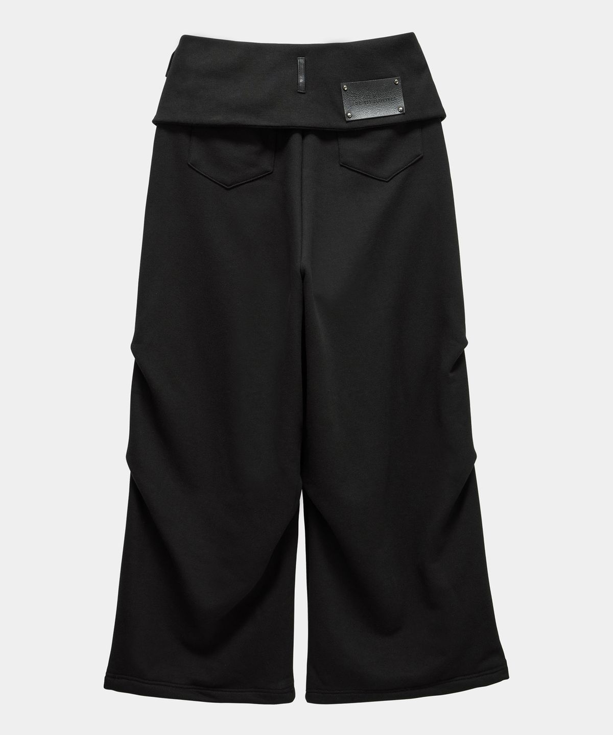 에트오소메(ETRE AU SOMMET) Double Rib Pintuck Training Pants (Black)