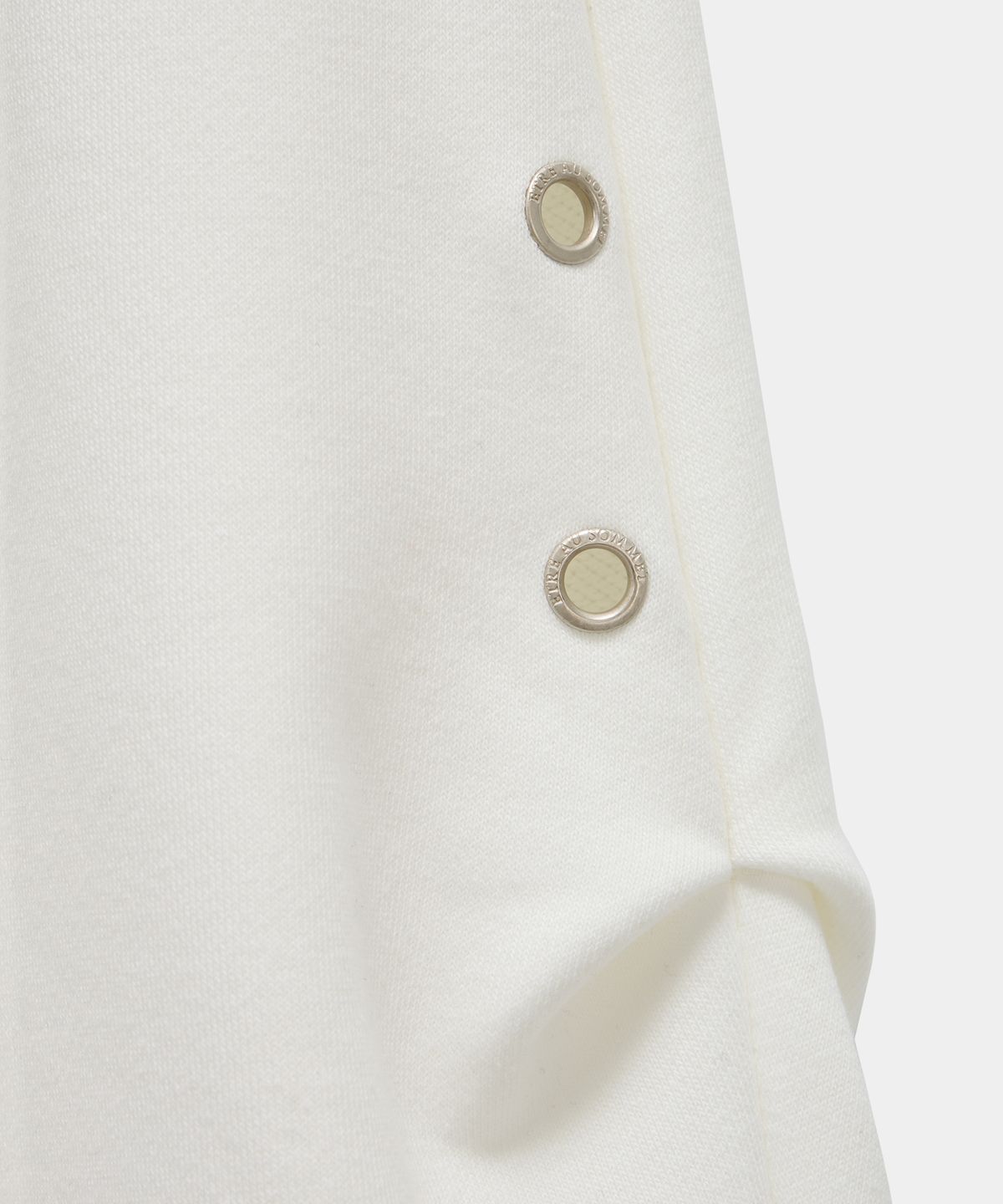에트오소메(ETRE AU SOMMET) Double Rib Pintuck Training Pants (White)