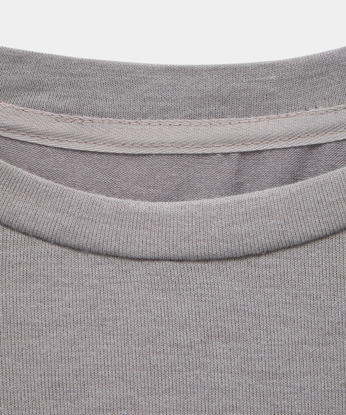 에트오소메(ETRE AU SOMMET) Drape Pintuck Zipper Roll-Up Short Top (Gray)