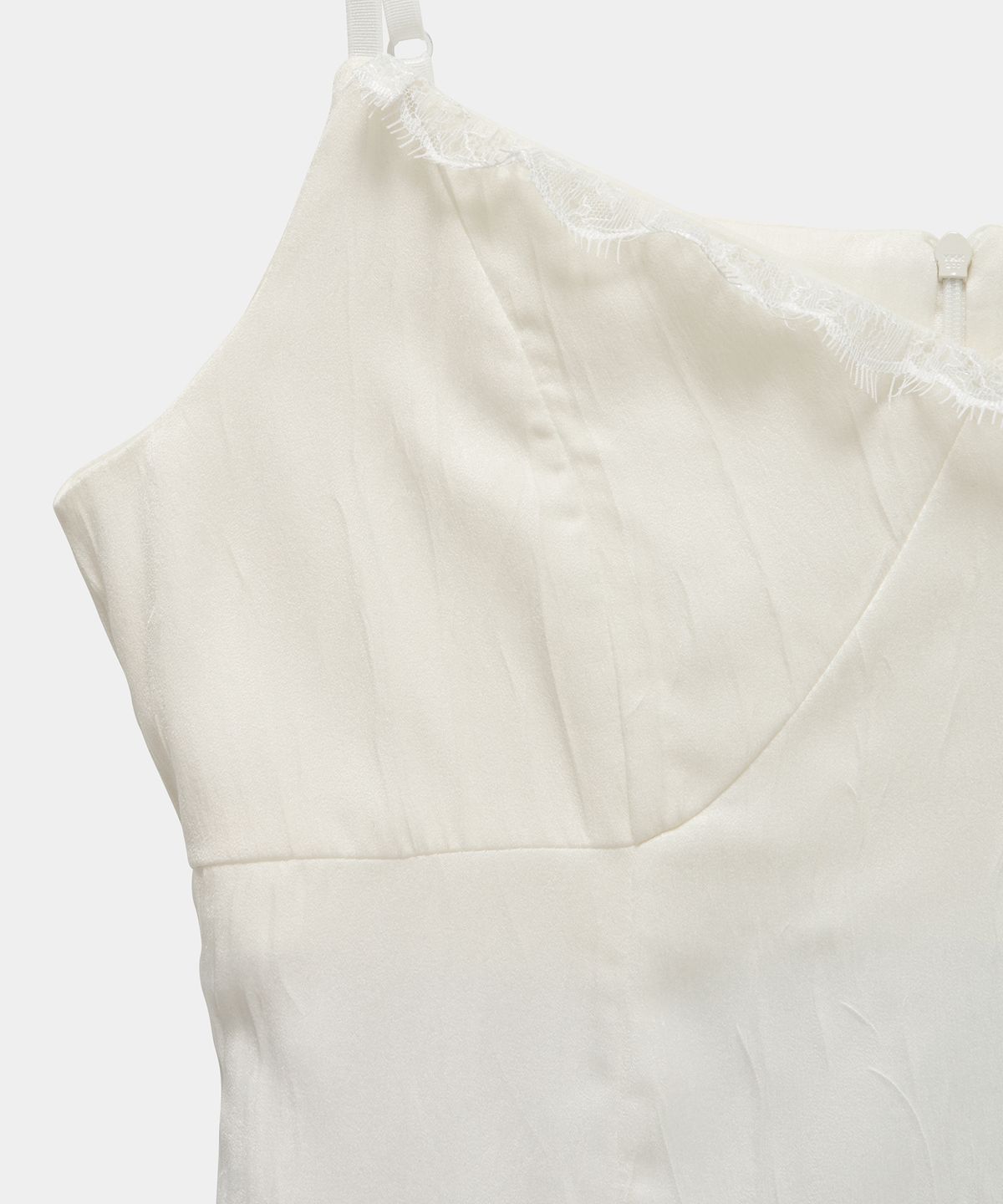 에트오소메(ETRE AU SOMMET) Double Layer Lace Back Corset Slip (Ivory)