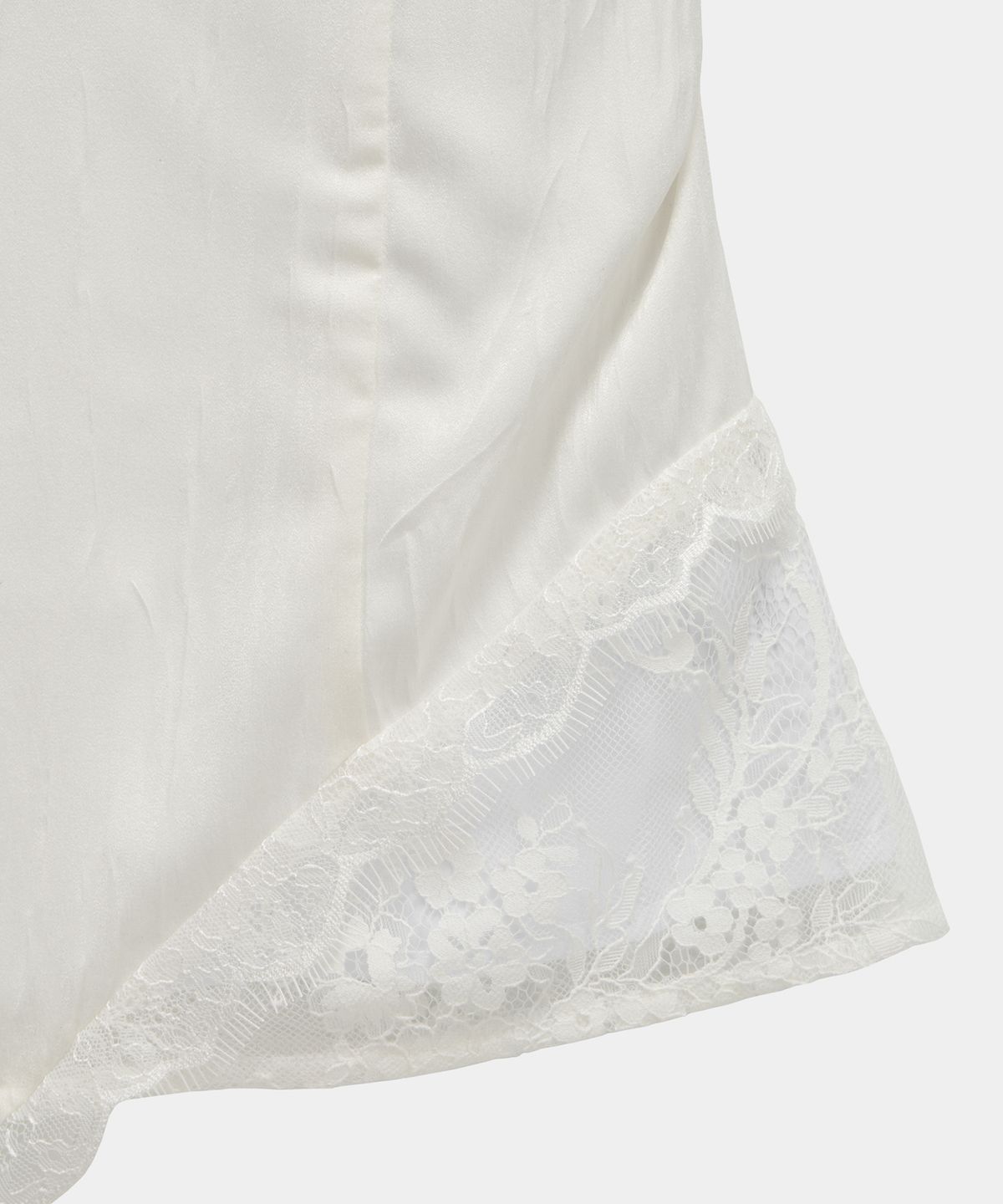에트오소메(ETRE AU SOMMET) Double Layer Lace Back Corset Slip (Ivory)