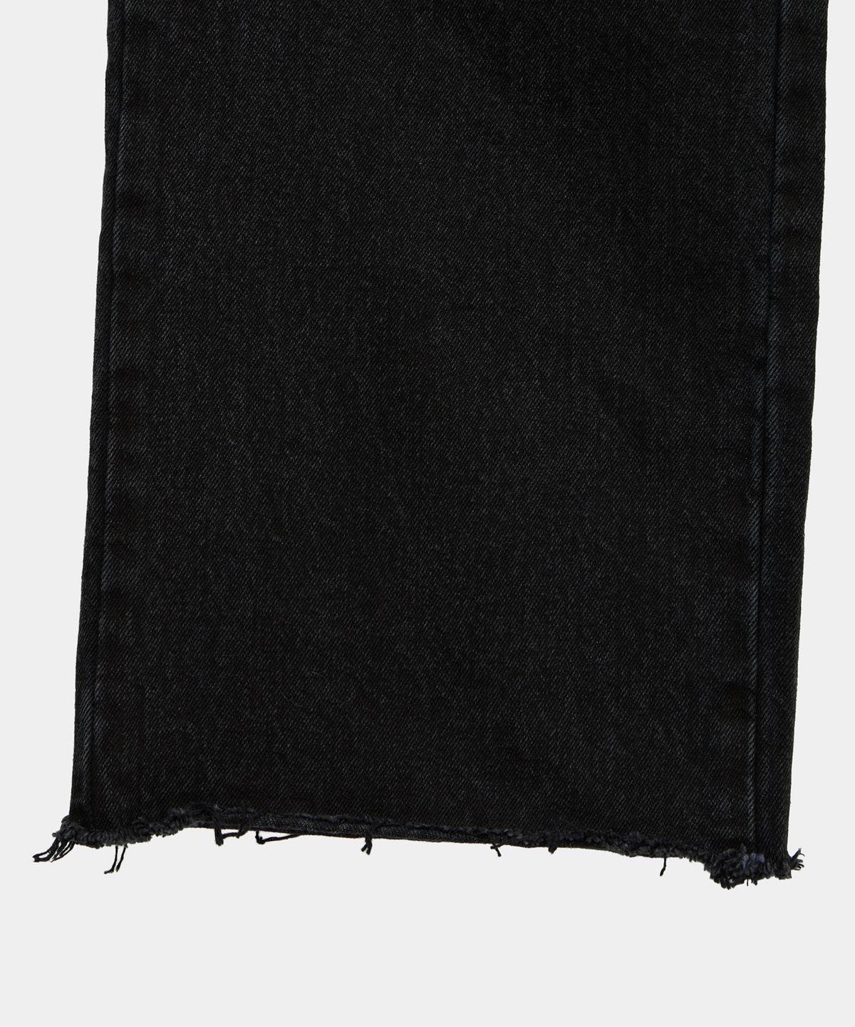 에트오소메(ETRE AU SOMMET) Wide Front Damage Denim Pants (Black)