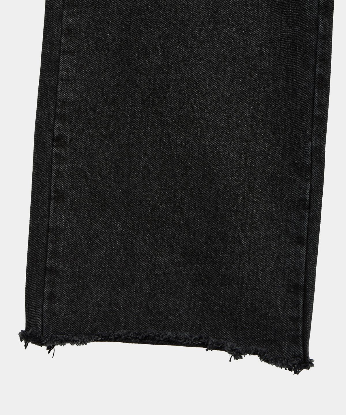 에트오소메(ETRE AU SOMMET) Wide Front Damage Denim Pants (Dark Gray)