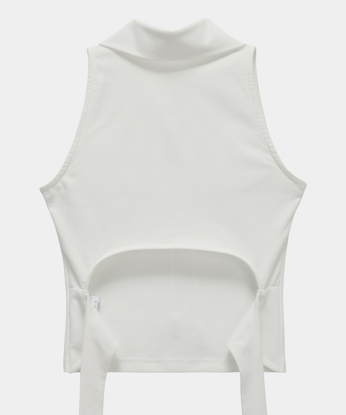 에트오소메(ETRE AU SOMMET) Halter Back Circle Corset Collar Sleeve (White)