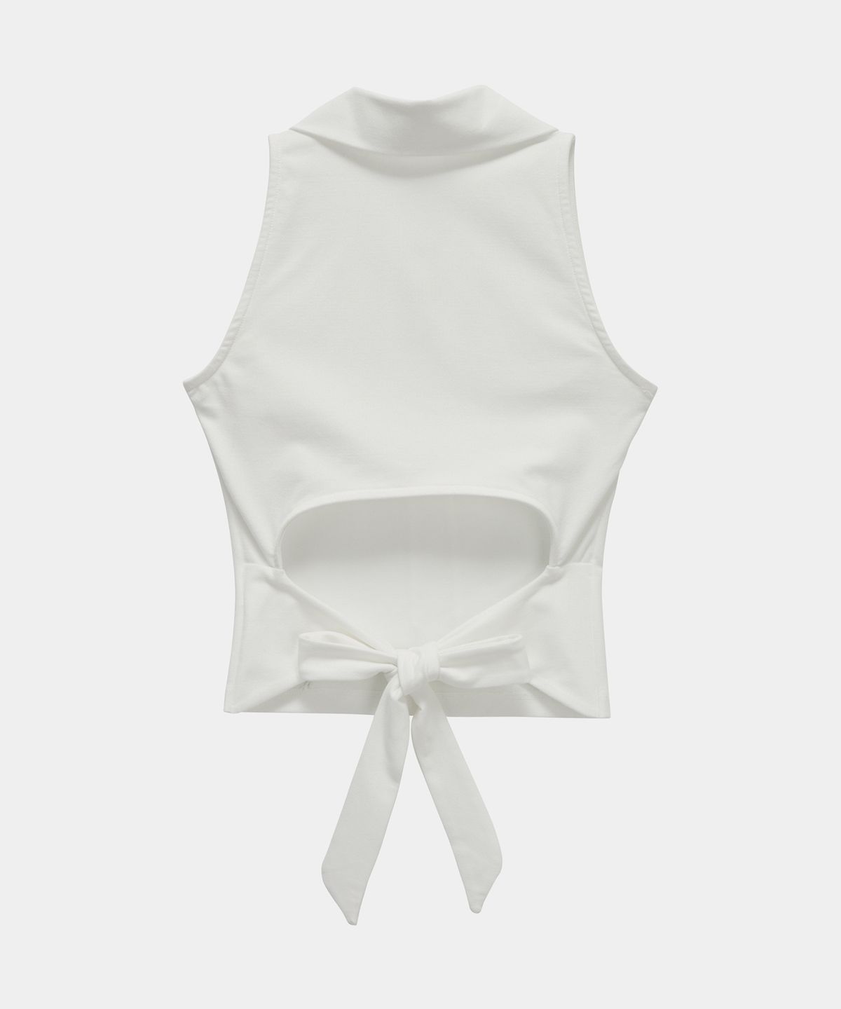 에트오소메(ETRE AU SOMMET) Halter Back Circle Corset Collar Sleeve (White)
