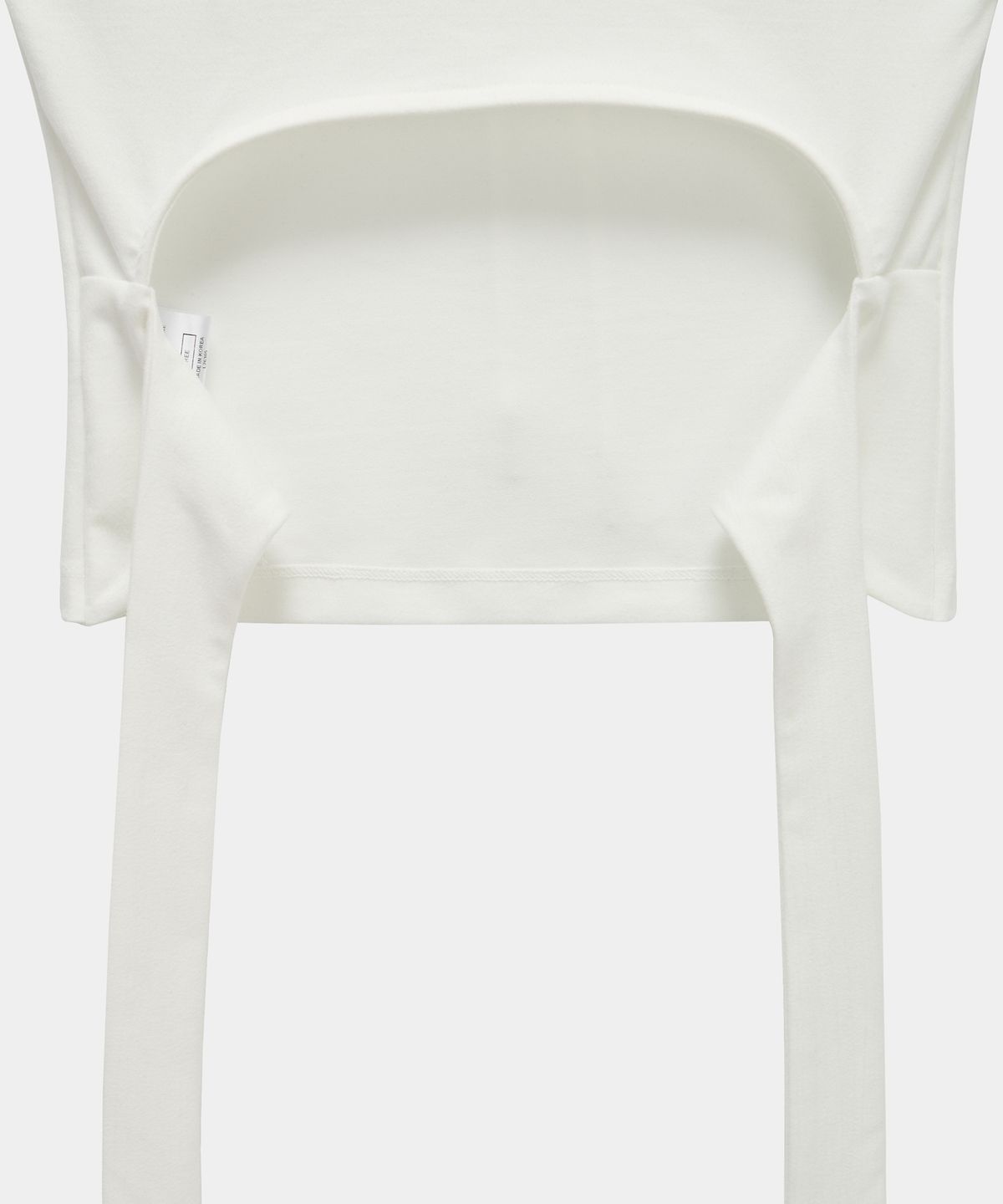 에트오소메(ETRE AU SOMMET) Halter Back Circle Corset Collar Sleeve (White)