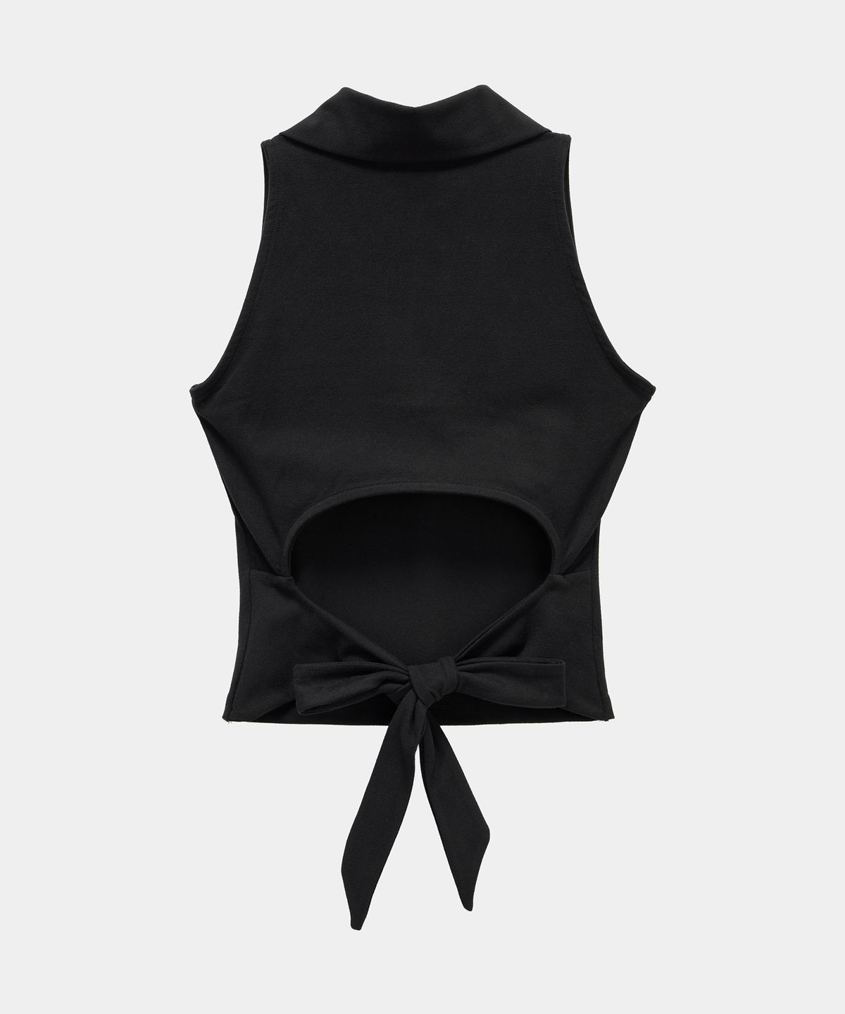 에트오소메(ETRE AU SOMMET) Halter Back Circle Corset Collar Sleeve (Black)
