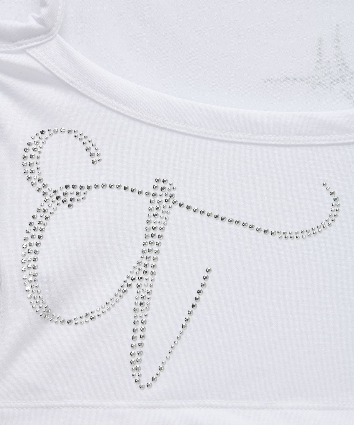 에트오소메(ETRE AU SOMMET) Cross Hotfix Backless Sleeve (White)