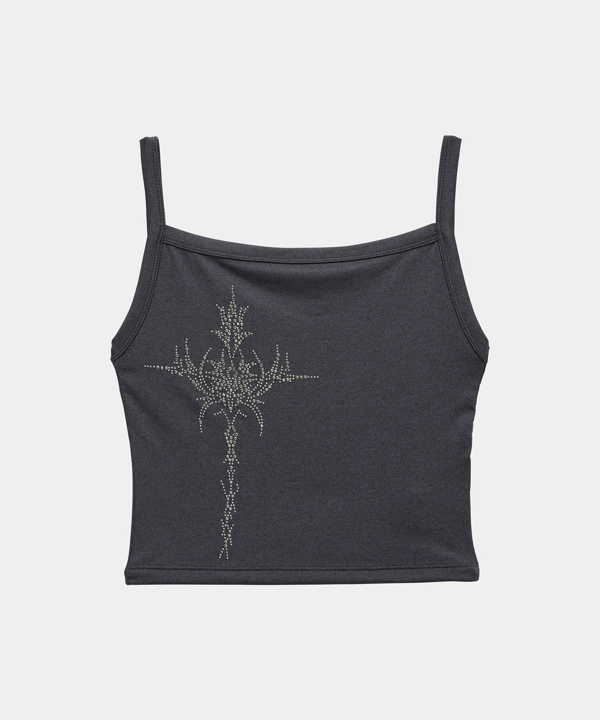 에트오소메(ETRE AU SOMMET) Cross Hotfix Backless Sleeve (Dark Gray)