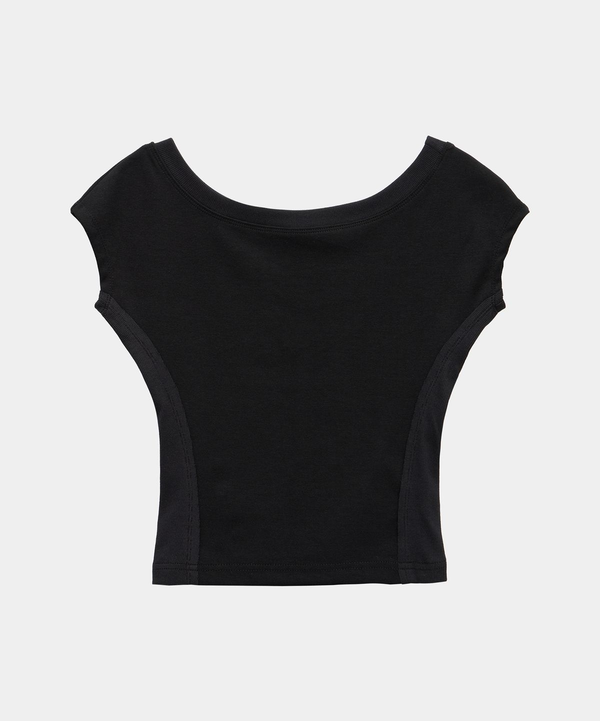 에트오소메(ETRE AU SOMMET) Pigment Damage Panel Short Top (Black)