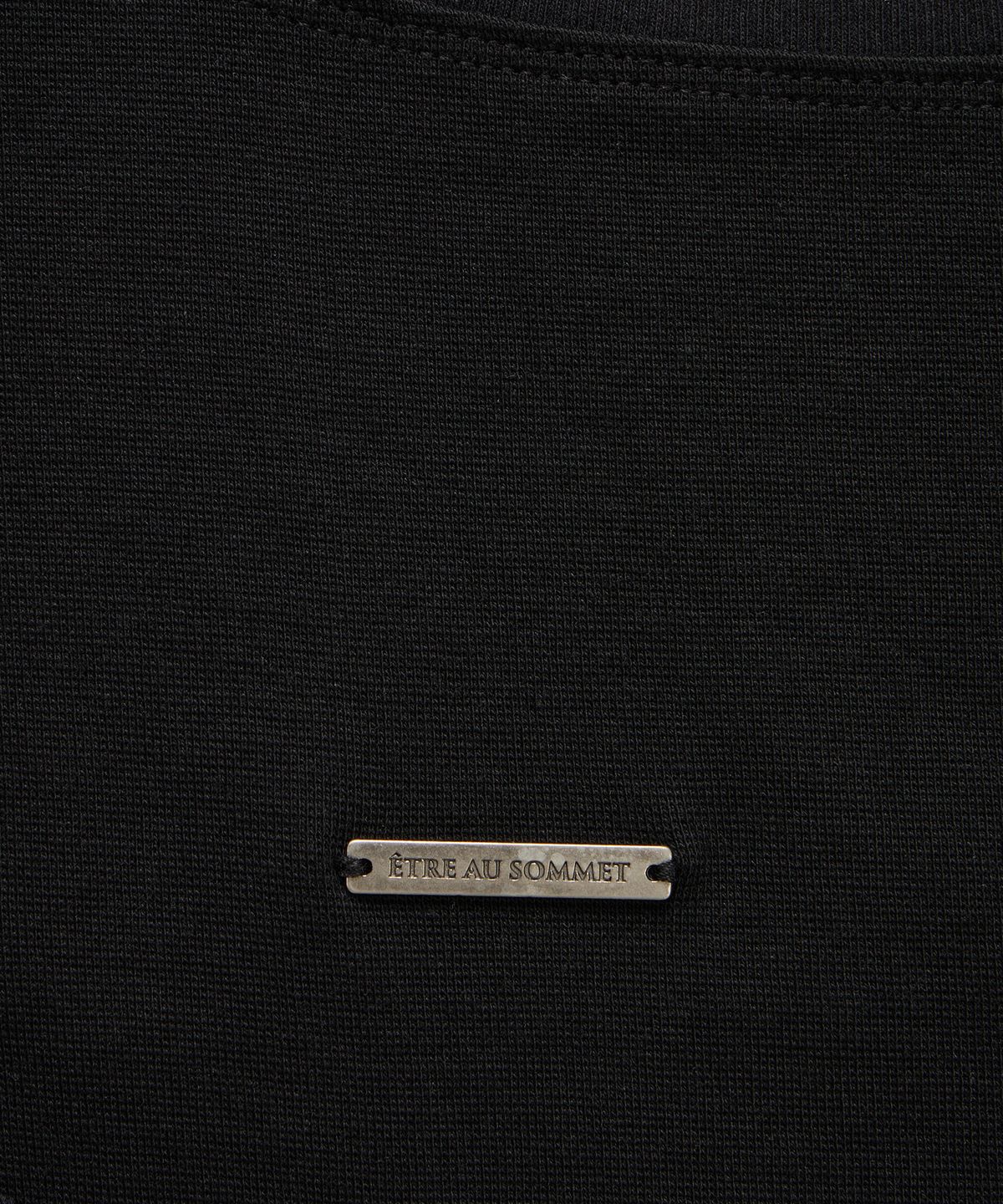 에트오소메(ETRE AU SOMMET) Pigment Damage Panel Short Top (Black)