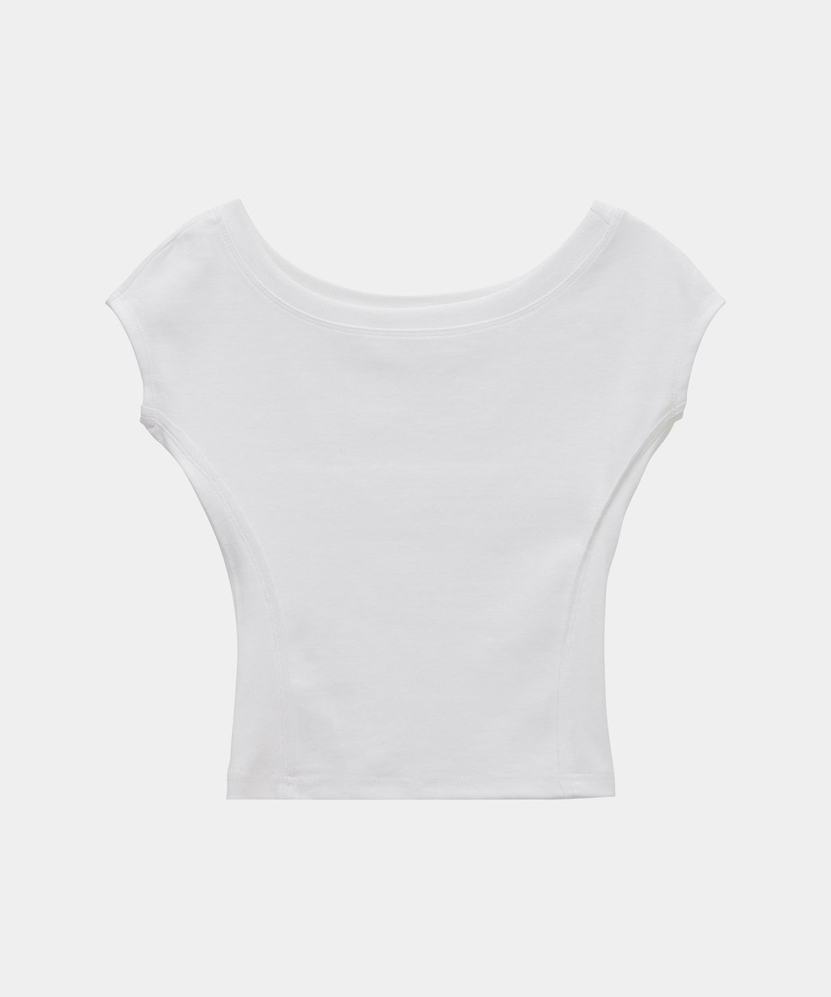 에트오소메(ETRE AU SOMMET) Pigment Damage Panel Short Top (Ivory)