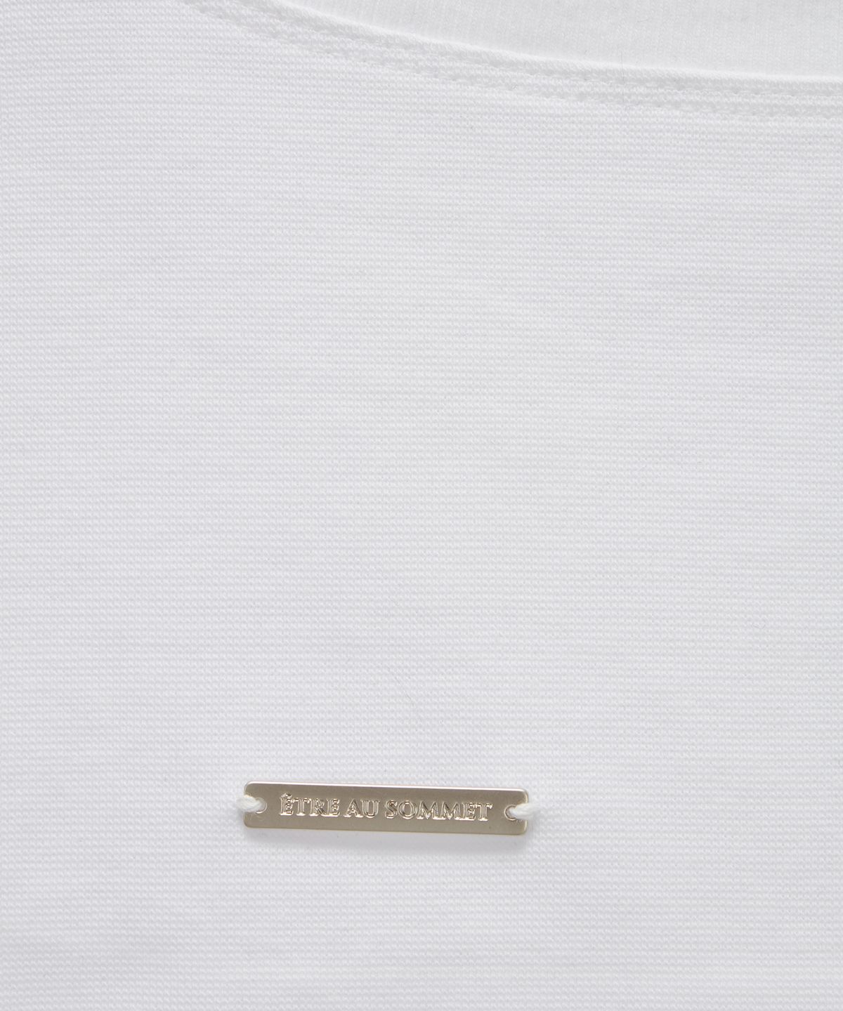 에트오소메(ETRE AU SOMMET) Pigment Damage Panel Short Top (Ivory)