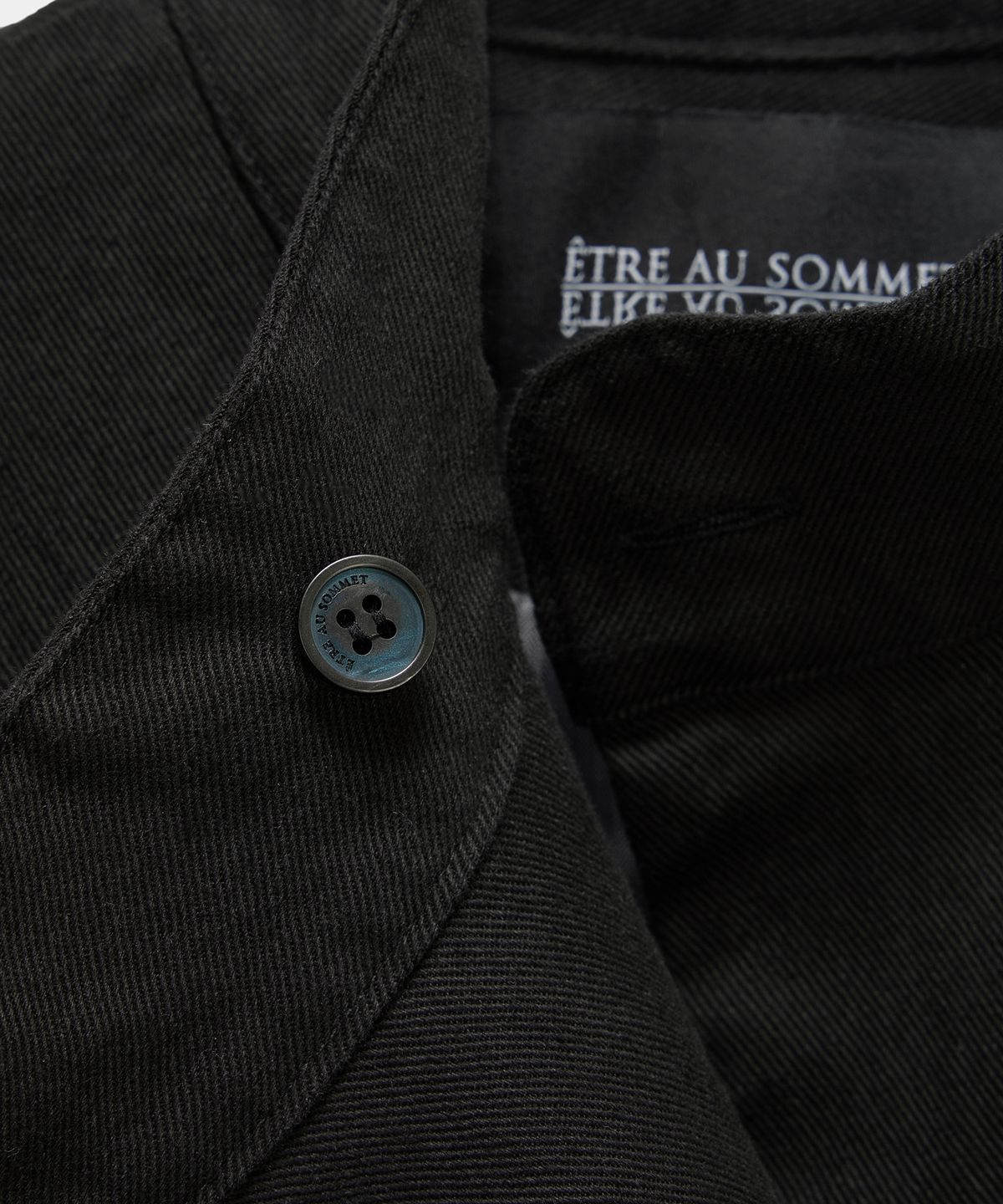 에트오소메(ETRE AU SOMMET) Diagonal Corset Vest (Black)