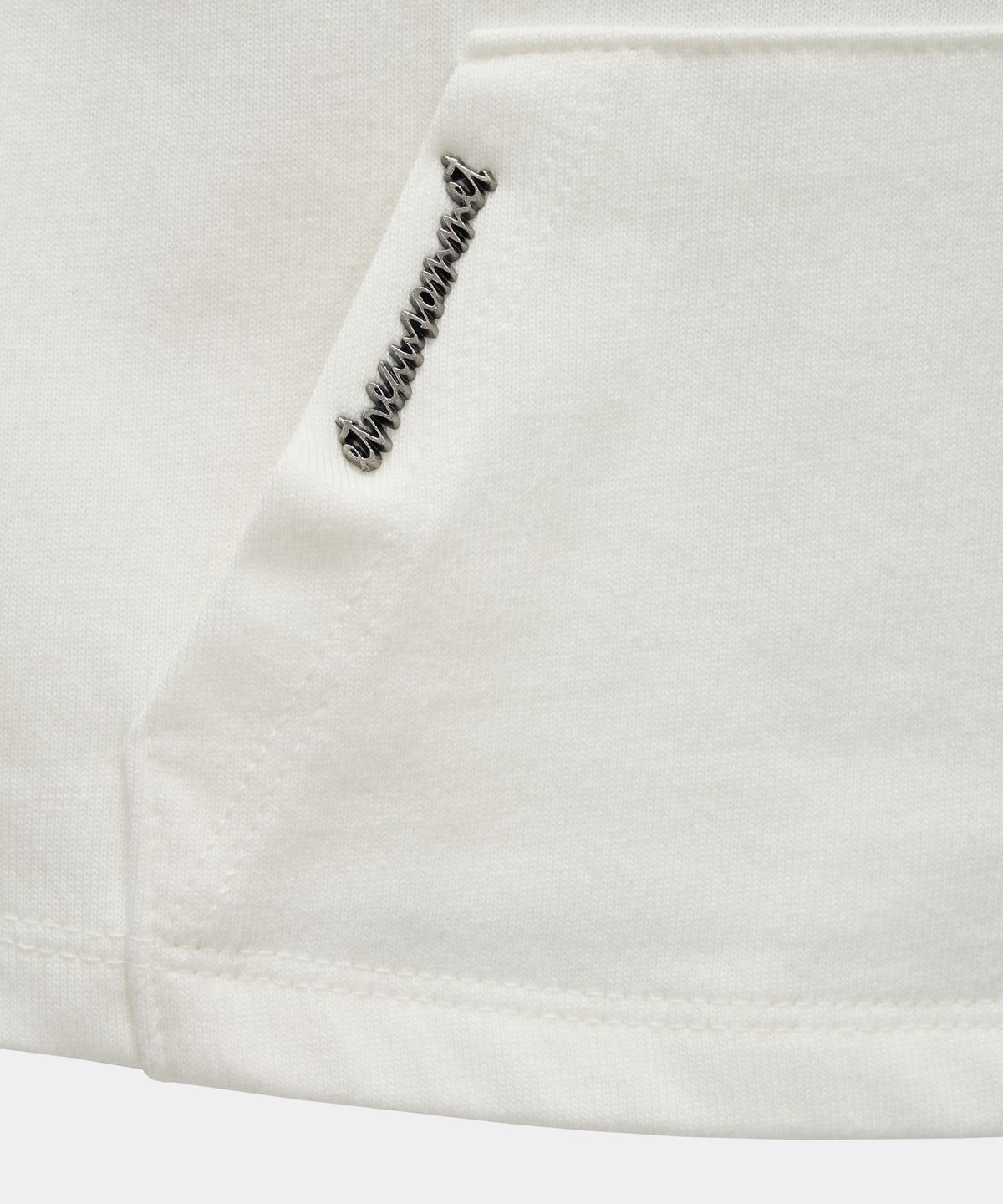 에트오소메(ETRE AU SOMMET) Zipper Halter Turtleneck Point Pocket Hoodie (White)